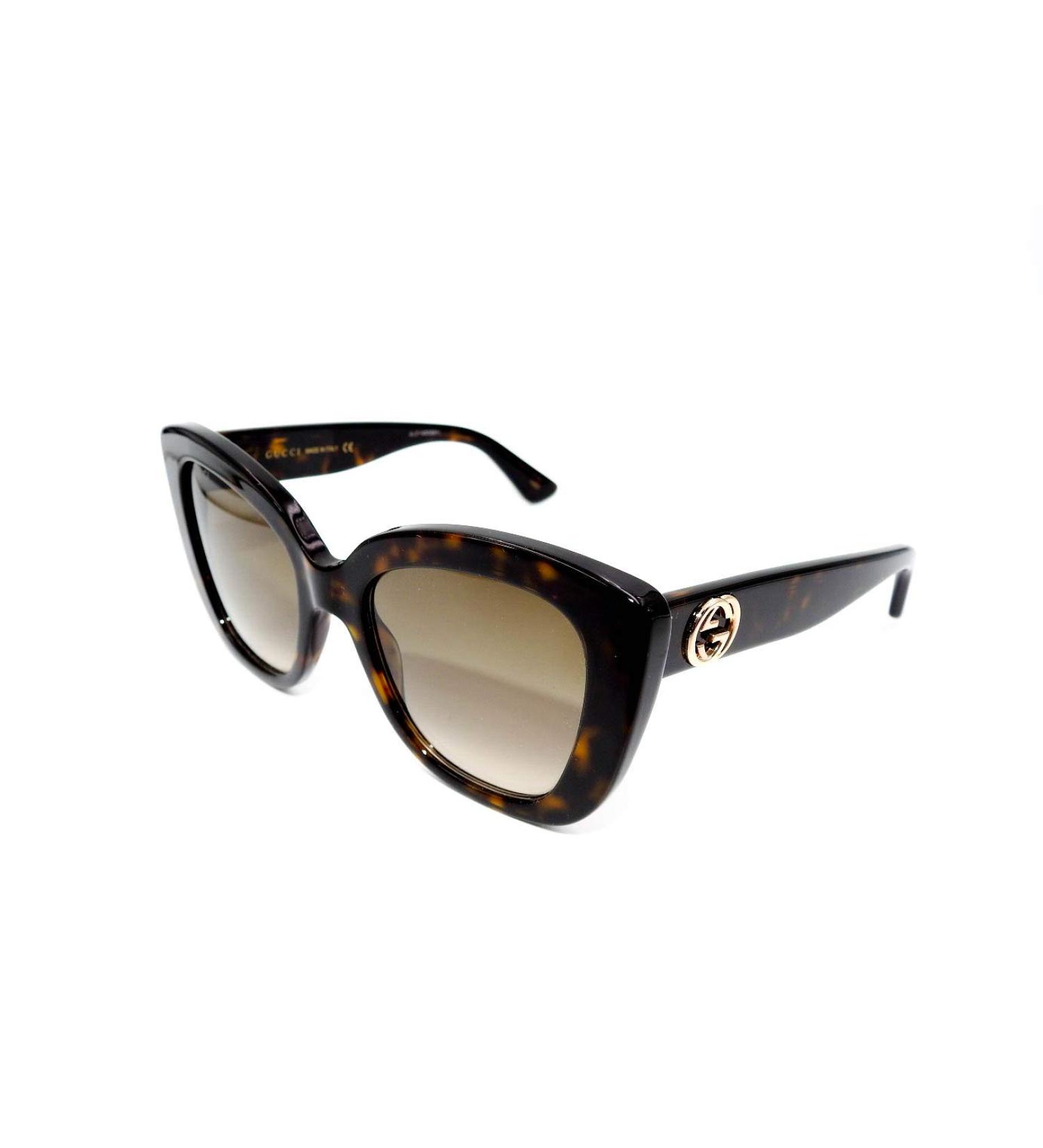 Gucci Unisex GG0327S-002-52 Sunglasses - Dark Havana - Shop Internationally at Best Prices! - Buy Online on SooperMarket.com