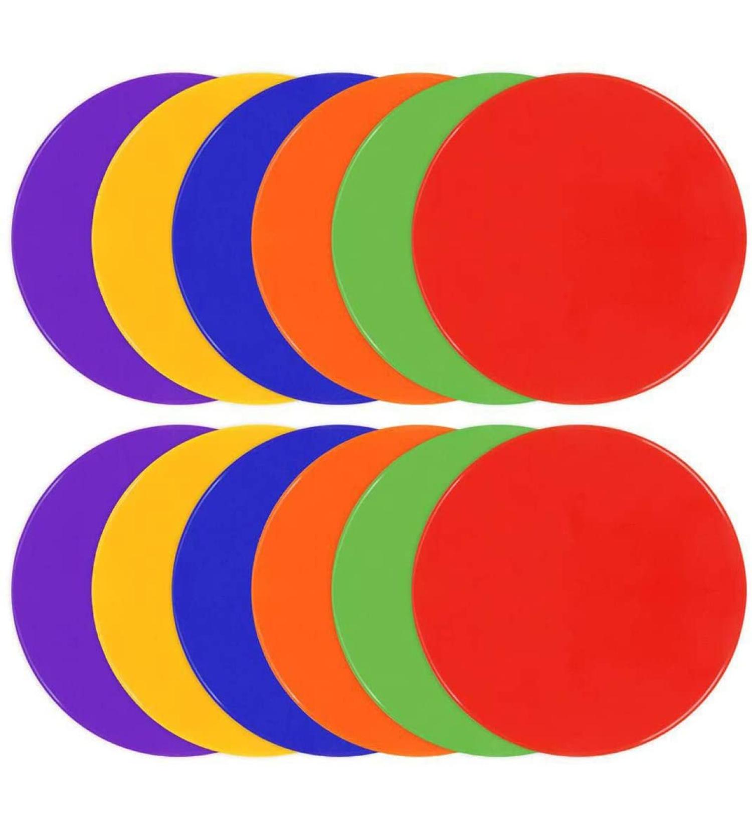 UQXY 10 Inch Non Slip Rubber Spot Markers for Sports Training - 12PCS - Buy Online on SooperMarket.com