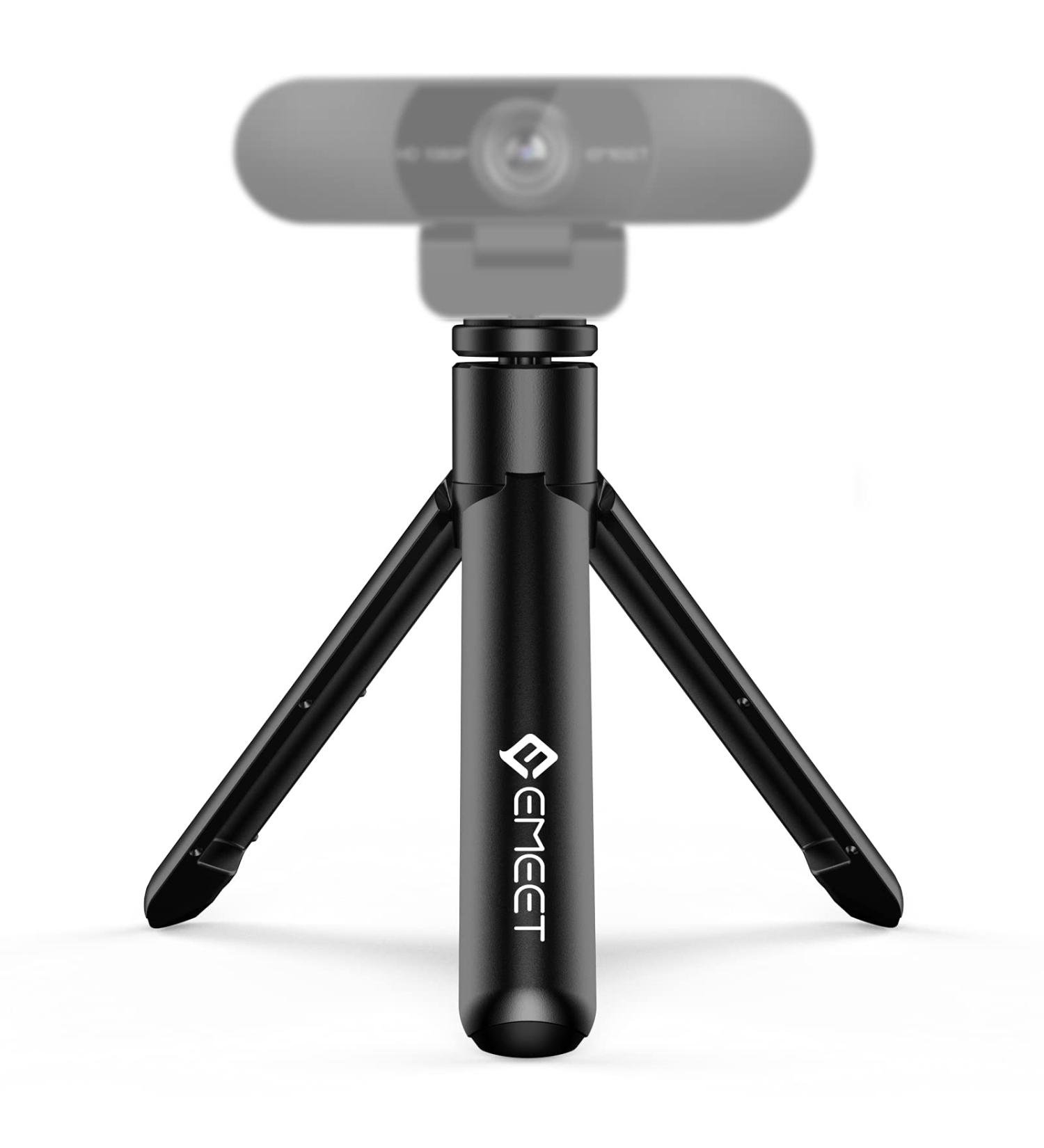 EMEET Professional Webcam Mini Tripod - Portable & Lightweight | Adjustable Height 5.7-12.2 in | Stable Use | Universal Compatible - Buy Online on SooperMarket.com