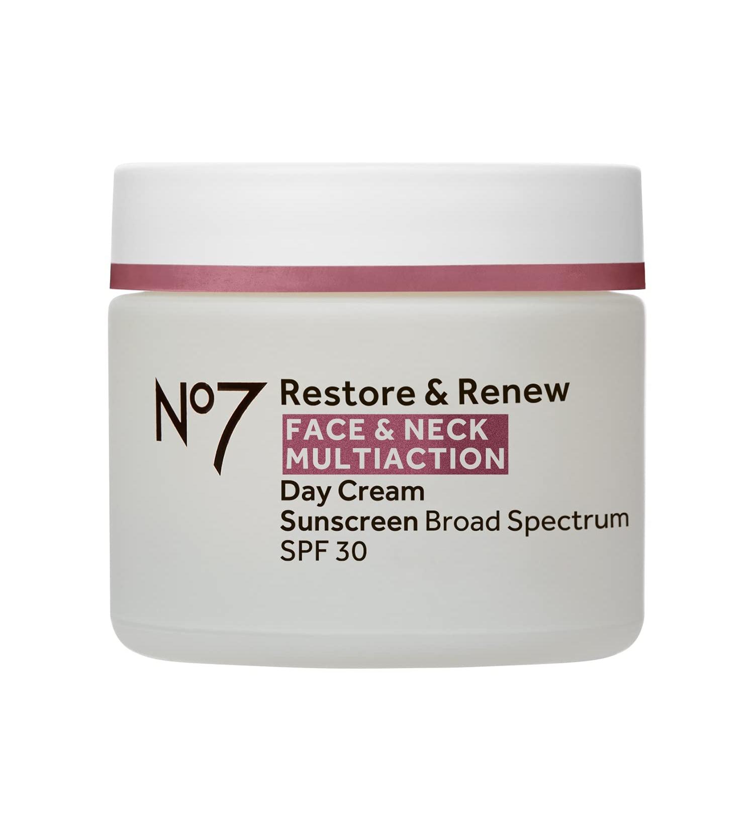 No7 Restore & Renew Multi Action Face & Neck SPF 30 Day Cream - 50ml - Buy Online on SooperMarket.com