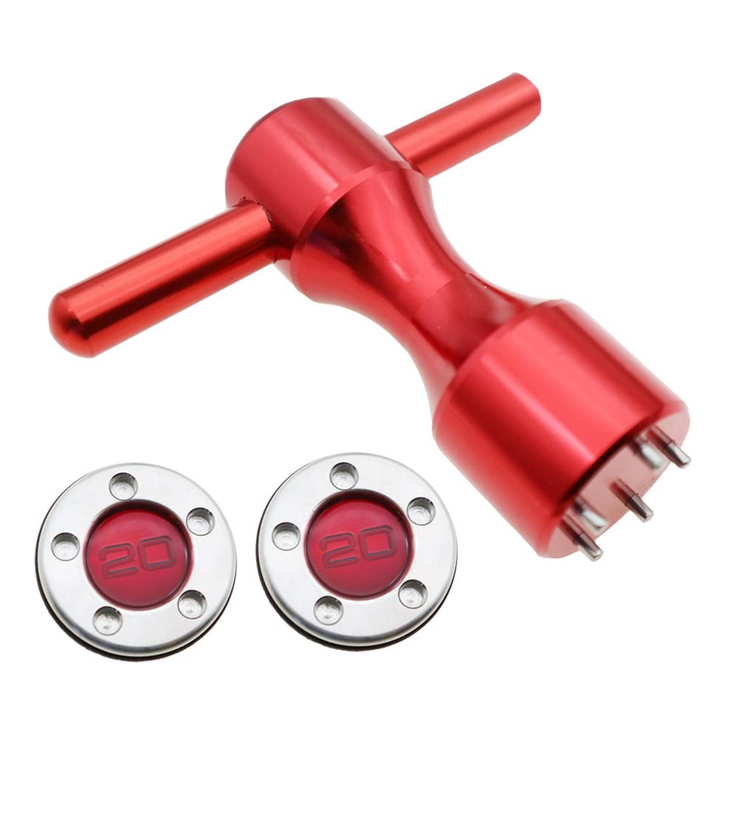 Ronsit 2 x 20g Custom Weights + Wrench for Titleist Scotty Cameron Putters - Red - Buy Online on SooperMarket.com