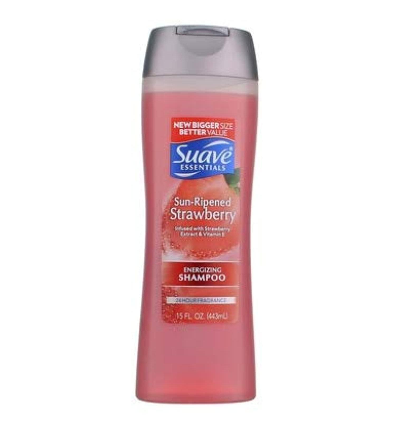 Suave Essentials Energizing Shampoo Sun-Ripened Strawberry 15 fl oz (2 pack) (Bundle)