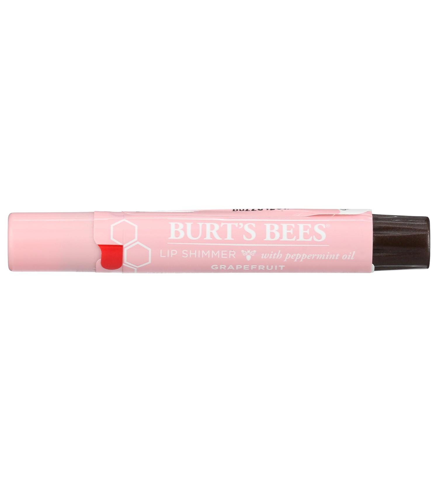 Burt's Bees Grapefruit Lip Shimmer - 0.09 OZ - Moisturizing Lip Gloss - Pack of 1 - Grapefruit Flavor - Buy Online on SooperMarket.com