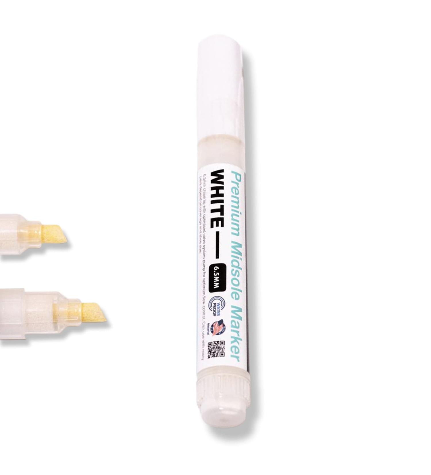 Wilkins Premium Midsole Marker - White - Customization Paint for Leather, Suede, Fabric & Foam - 2-4 Pairs - Buy Online on SooperMarket.com