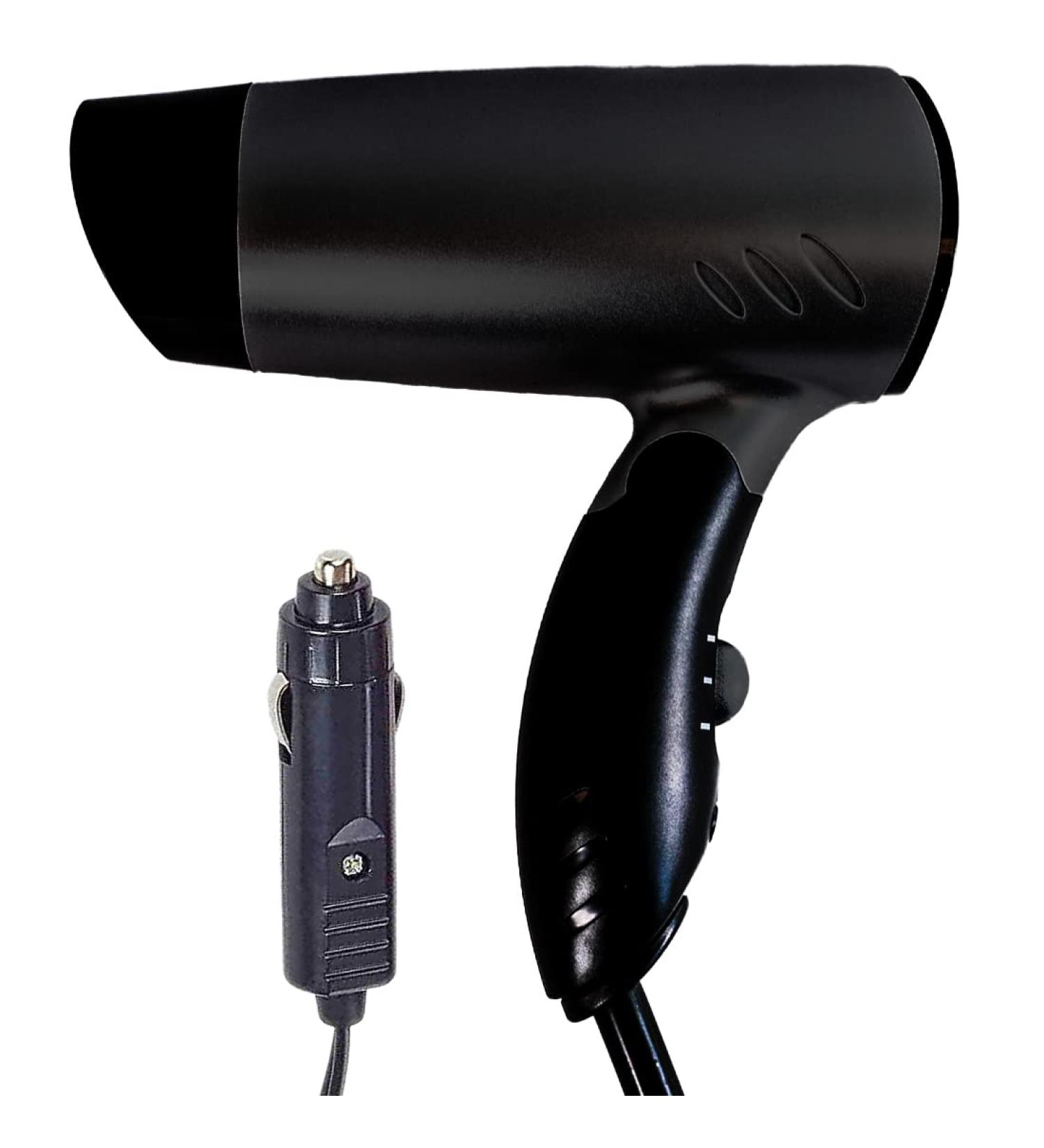 Netagon Portable Compact Foldable 12V in Car Hair Dryer for Travelling Camping Festivals Caravan Motorhome & Windscreen De Frosting Icer (Black) - Buy Online on SooperMarket.com