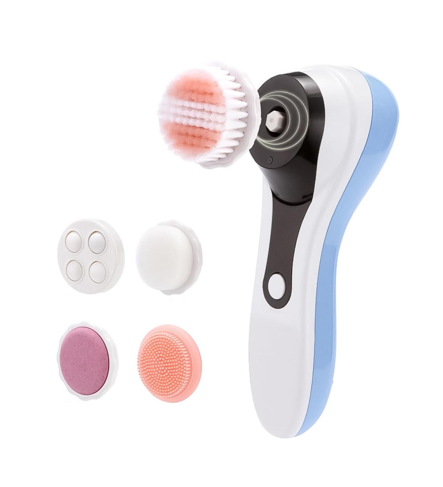POFET 5 in 1 Electric Exfoliator Spinning Cleanser Device Waterproof Face Gentle Exfoliating Scrubbing Skin Care - Buy Online on SooperMarket.com