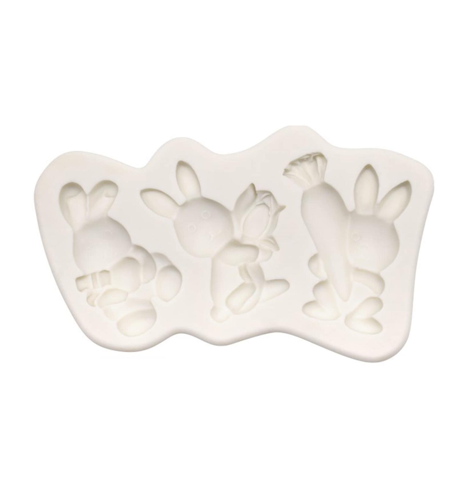 Rabbit Carrot Silicone Mold for Homemade Chocolate Make Easter Gifts for Children High Temperature Resistance Carrot Molds for Chocolate Baking Fondant Multi-color - Buy Online on SooperMarket.com