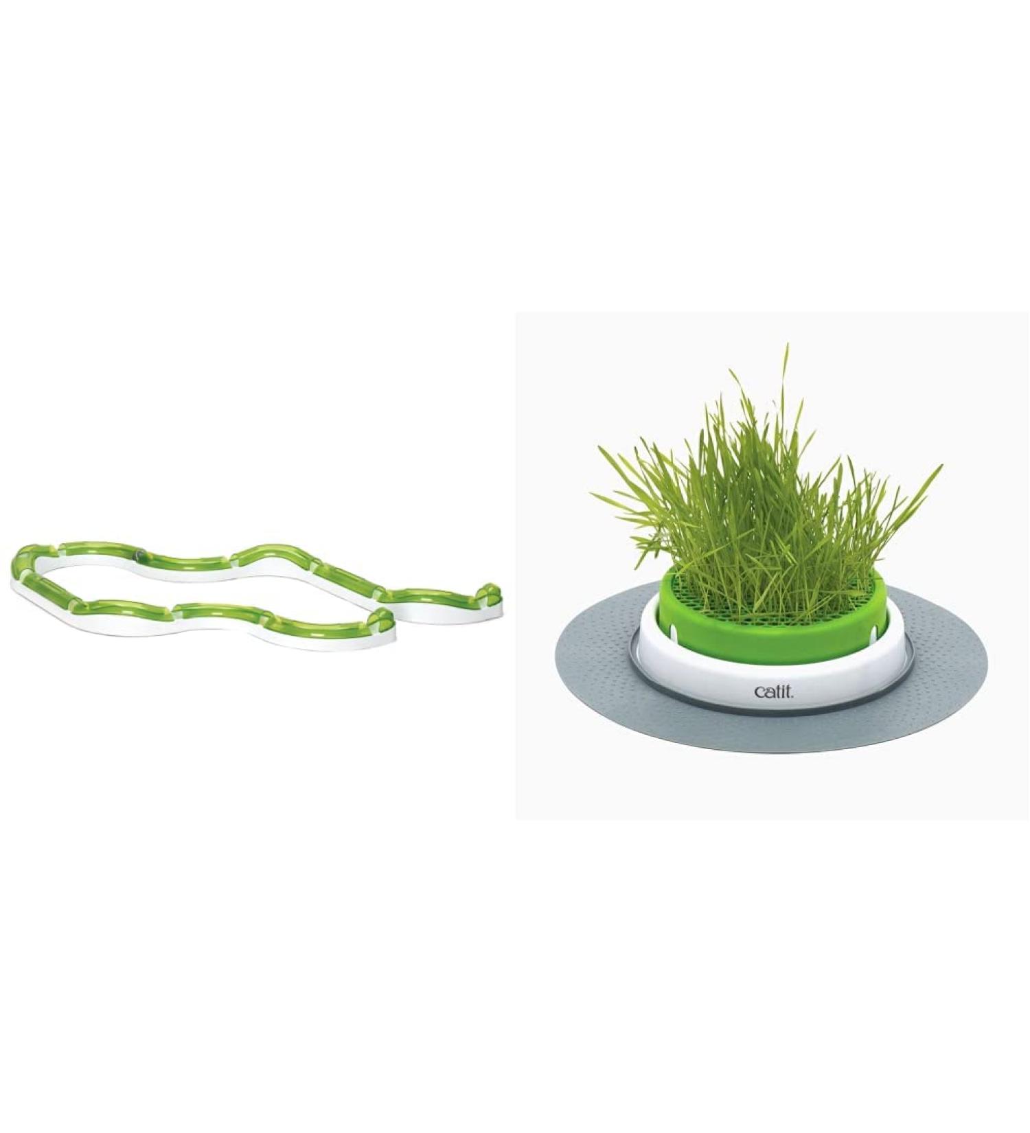 Catit Play Track Super - Ultimate Super Circuit & Grass Planter for Cats | International Shipping - Buy Online on SooperMarket.com