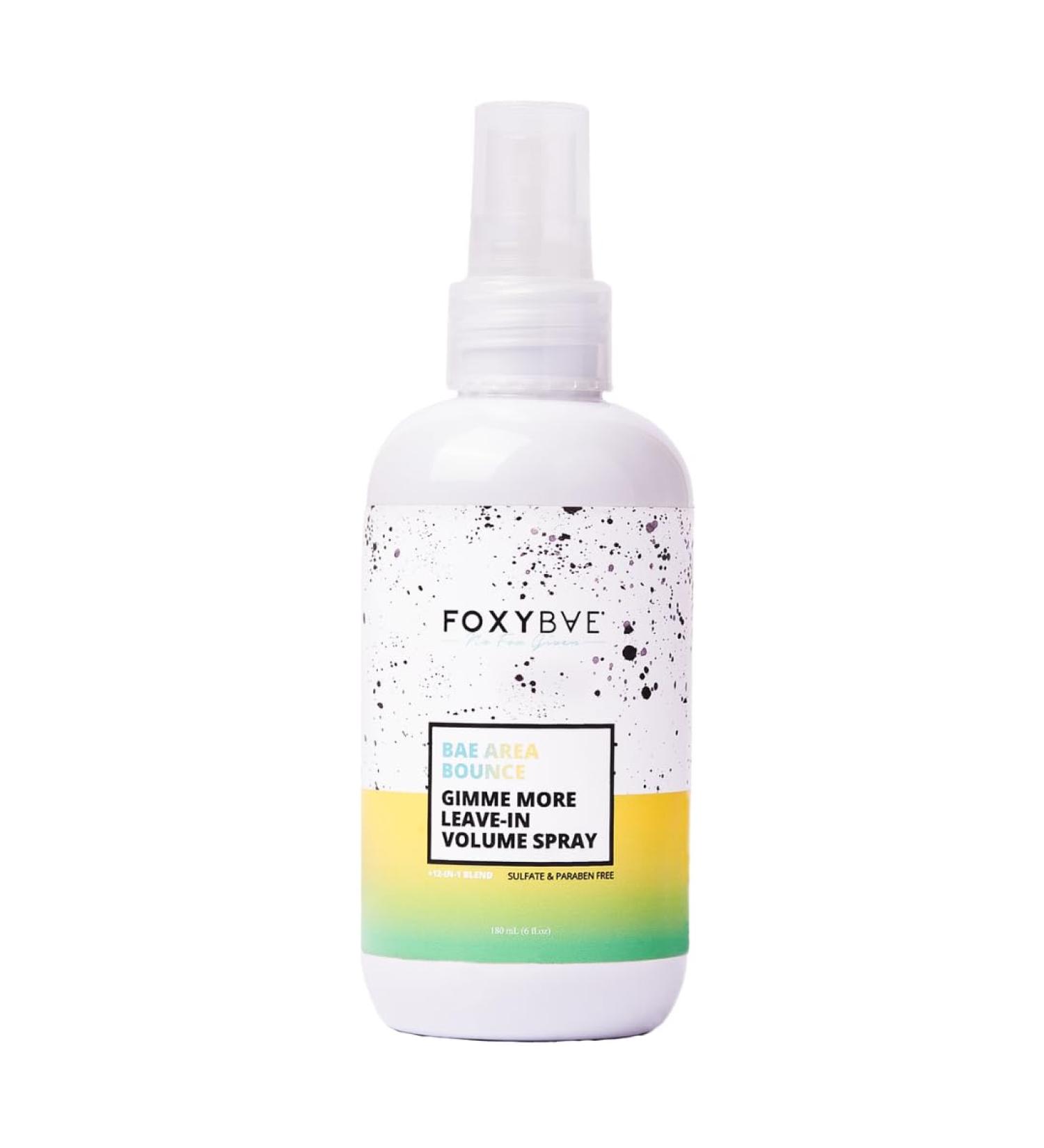 FoxyBae Leave In Volumizer Hair Spray - with Biotin - Adds Volume & Texture Thickens Lifts Roots - Bae Area Bounce Gimme More - 6 Fl Oz - Buy Online on SooperMarket.com
