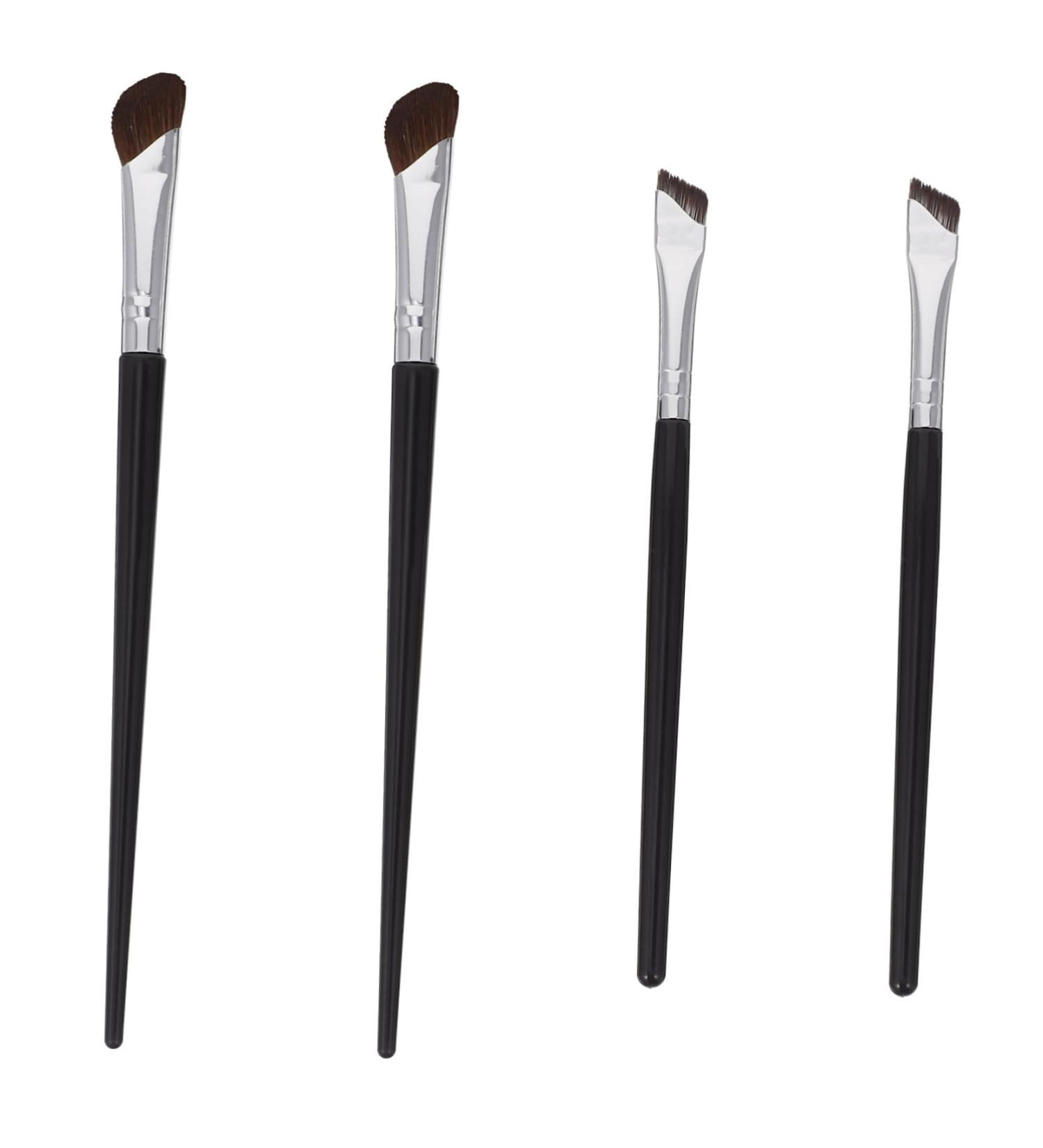 Housoutil 4 Pcs Contour Brush Angled Makeup Brush Small Concealer Brush Sickle Ultra Thin Eyebrow Brush - Buy Online on SooperMarket.com