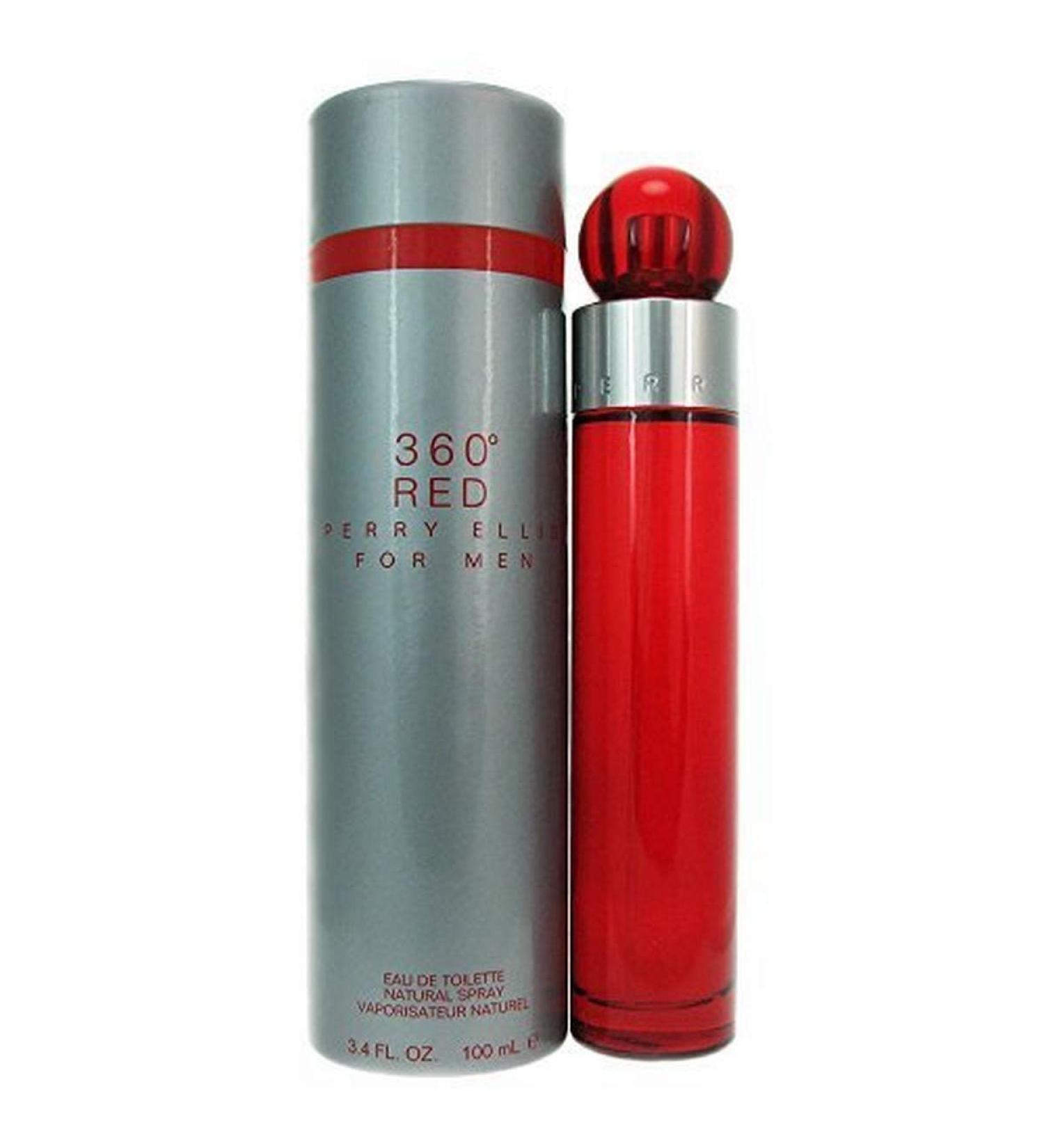 PERRY ELLIS 360 Red for Men - 3.4 Ounce EDT Spray 3.4 Fl Oz (Pack of 1)