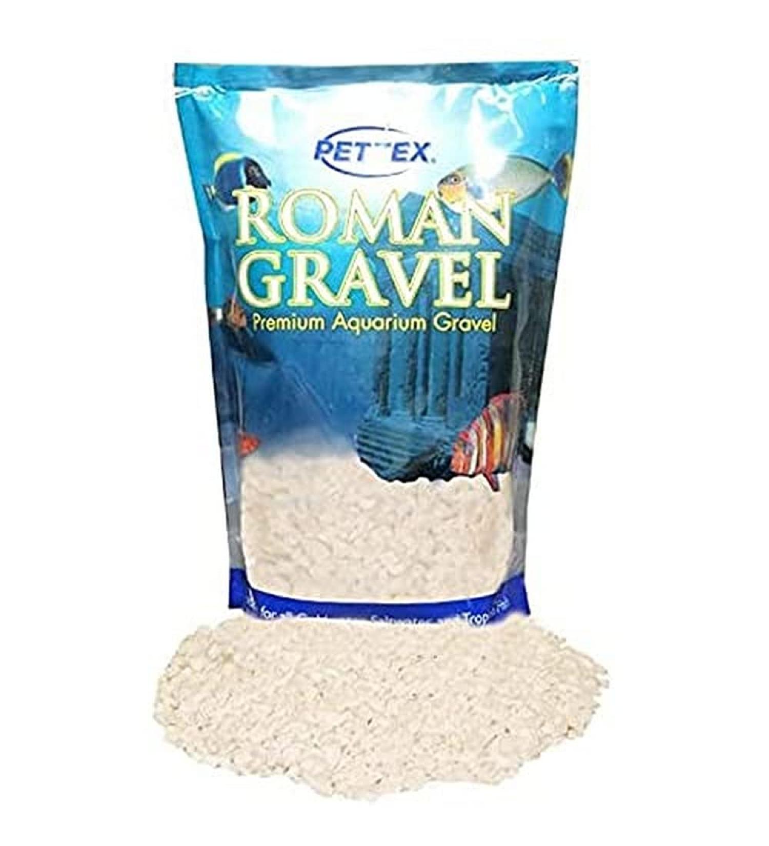 Pettex Aquatic Roman Gravel 2kg - Natural Alpine White | Decorative Aquarium Gravel - Buy Online on SooperMarket.com