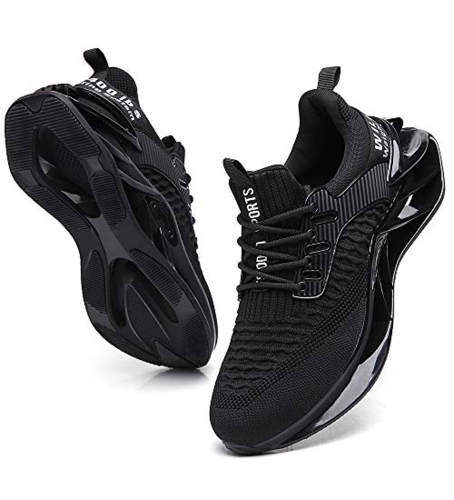 Wanhee Men's Black Athletic Sport Running Shoes - Size 11 - Buy Online on SooperMarket.com