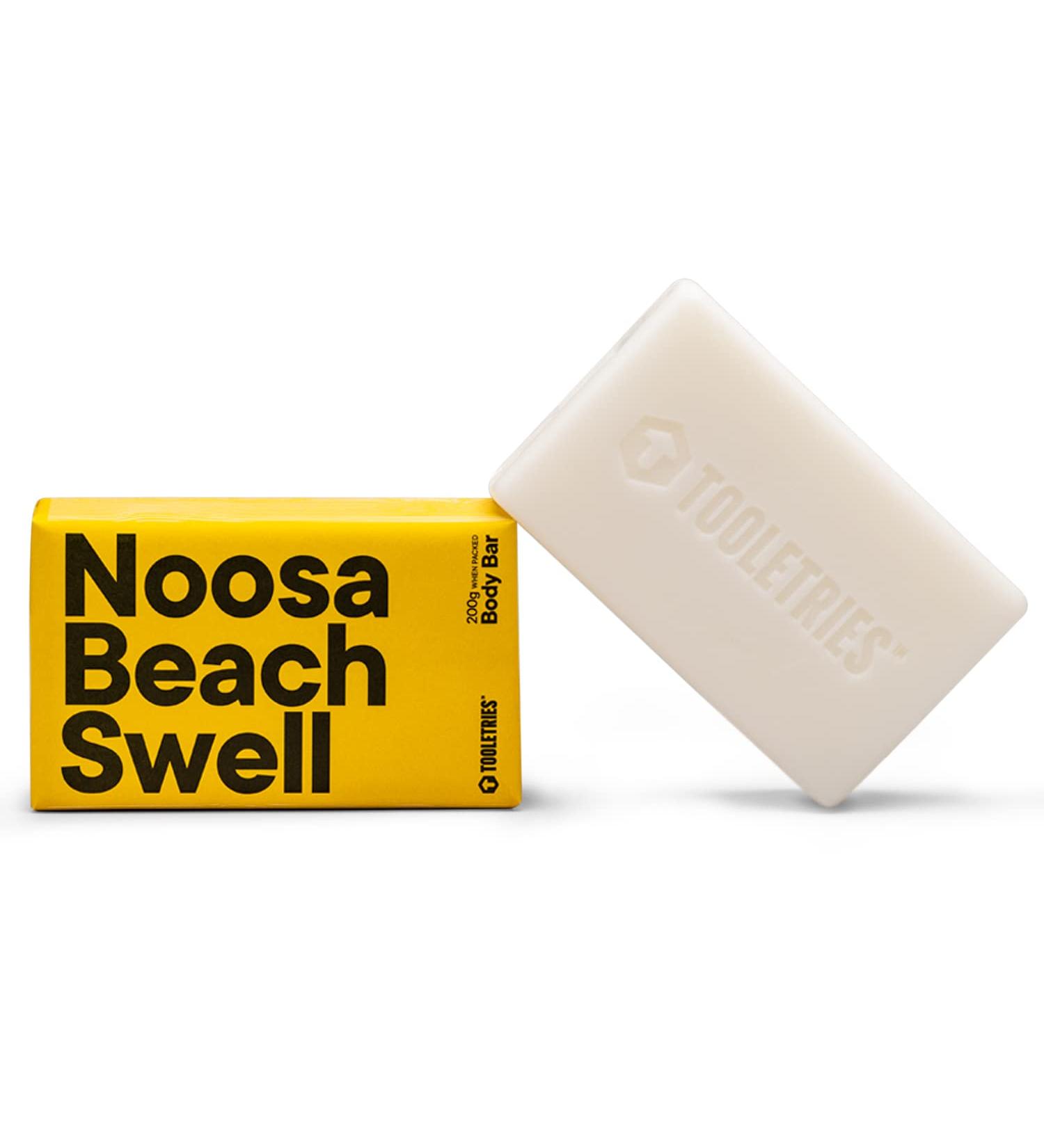 Tooletries Noosa Beach Swell Soap Bar - Men's Refreshing & Moisturizing Wash Bar - Long-Lasting, Vegan, Natural Ingredients - 200g/7oz - Buy Online on SooperMarket.com