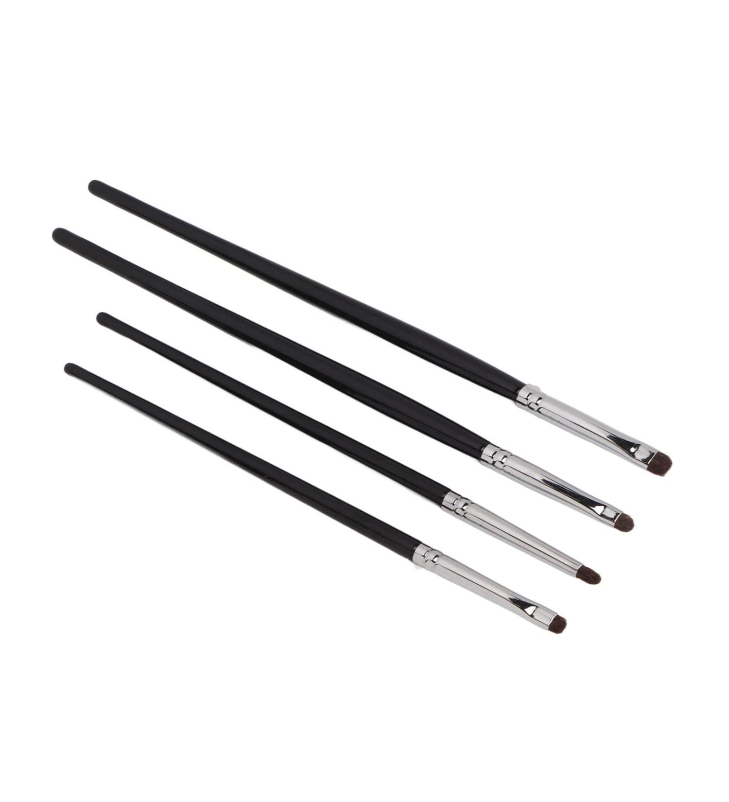 4pcs Eye Shadow Smudge Brush Detailed Handle Hair Detail Makeup Brush Kit Brochas Ojos Eyeline Brushes Soft Comfortable - Buy Online on SooperMarket.com