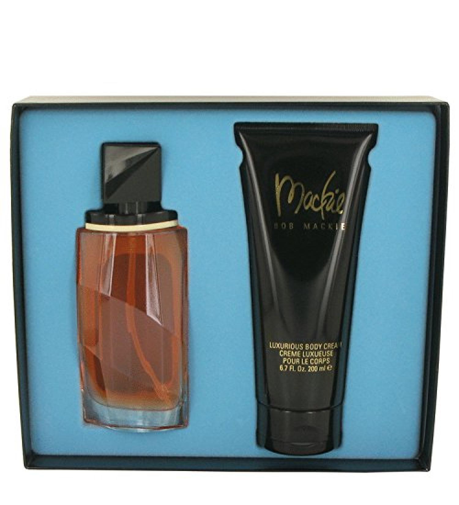 MACKIE by Bob Mackie Gift Set - 3.4 oz Eau De Toilette Spray + 6.8 oz Body Cream for Women