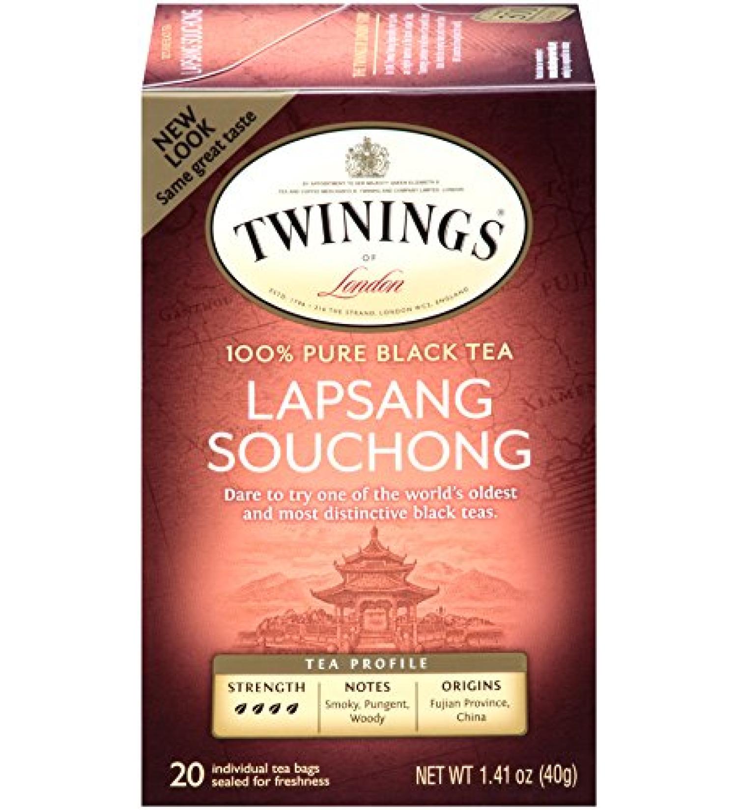 Buy Twinings Lapsang Souchong Black Tea - 100% Pure - 20 Tea Bags (1.41 oz) - Buy Online on SooperMarket.com