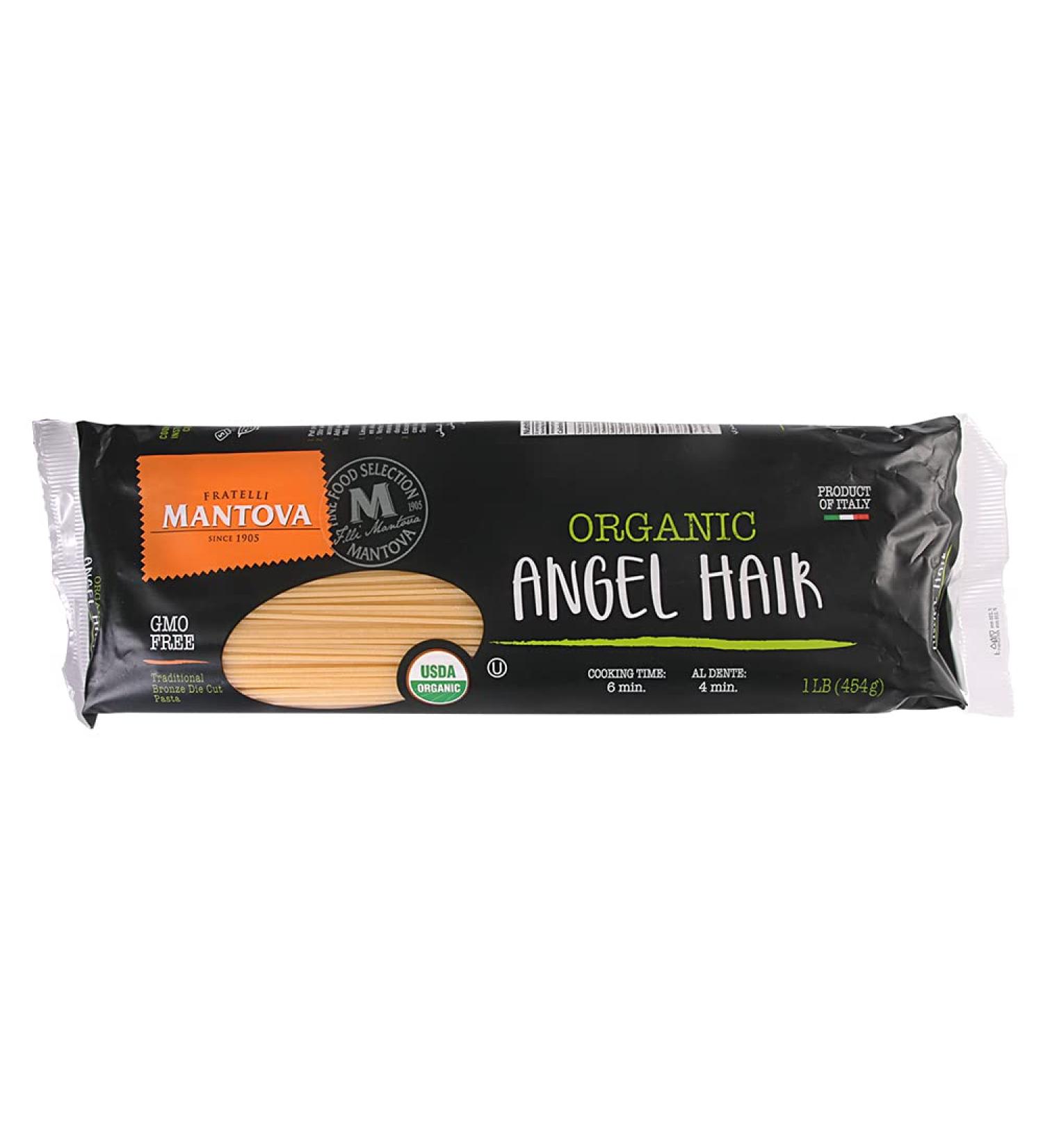 u201cMantova Italian Organic Pasta Angel Hair No. 1 16oz Bags (Pack of 6)u201d - Buy Online on SooperMarket.com