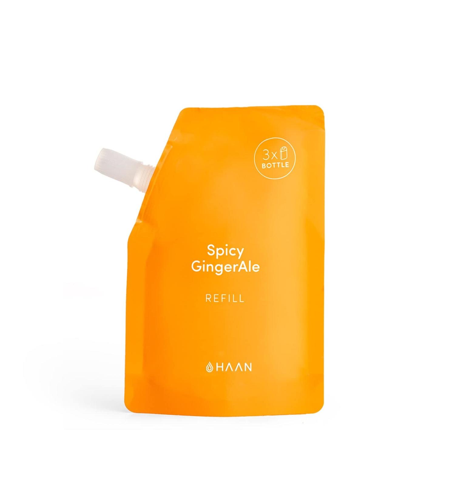HAAN - Hydroalcoholic Hydrating Hand Sanitizer Spray With Aloe Vera Hand Sanitiser - Instantly Moisturizes - Spicy Ginder Ale Scent 100ml Refill Refill Ginger Ale - Buy Online on SooperMarket.com