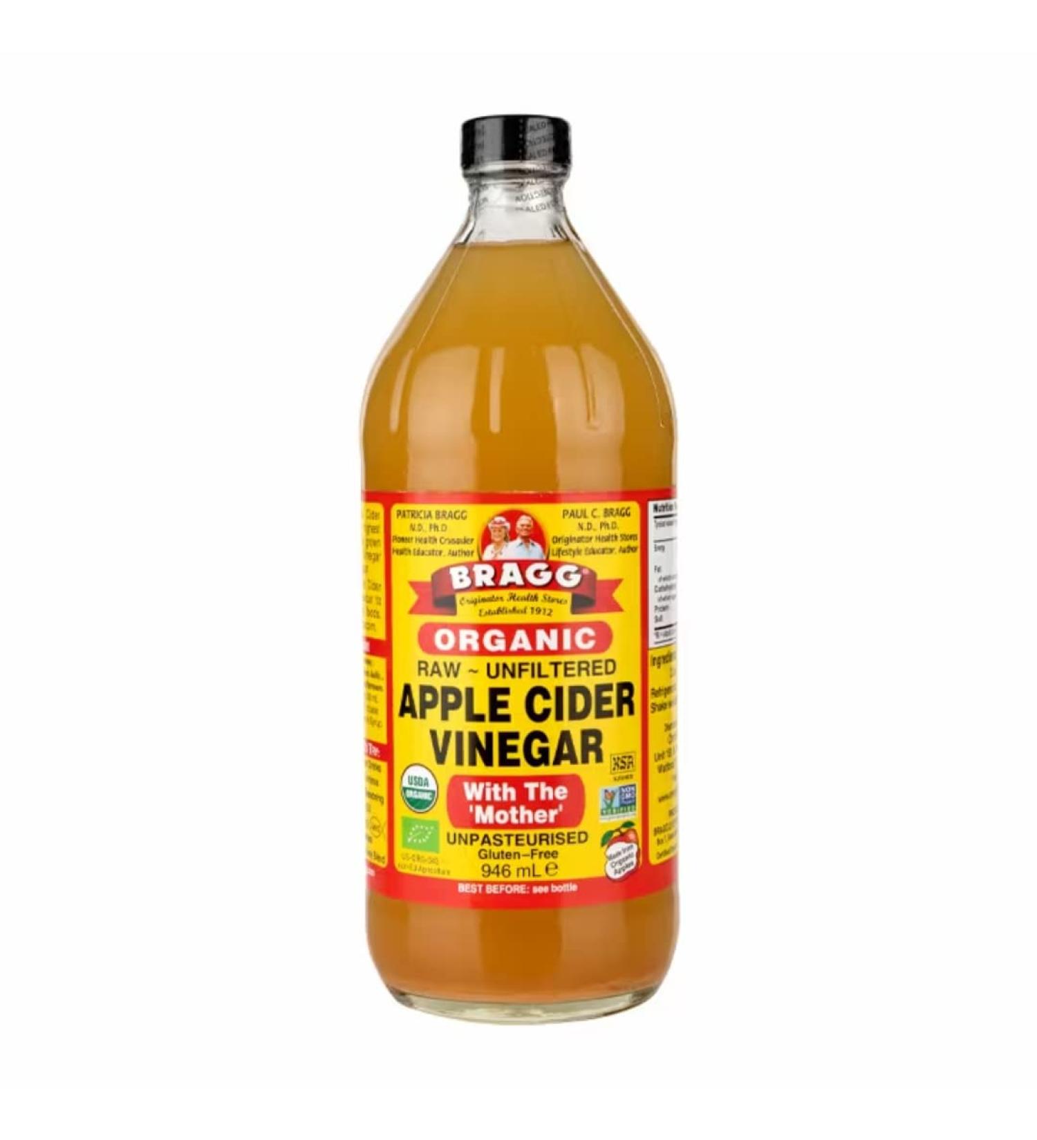 2 x Bragg Organic Apple Cider Vinegar with The Mother 946ml - Buy Online on SooperMarket.com