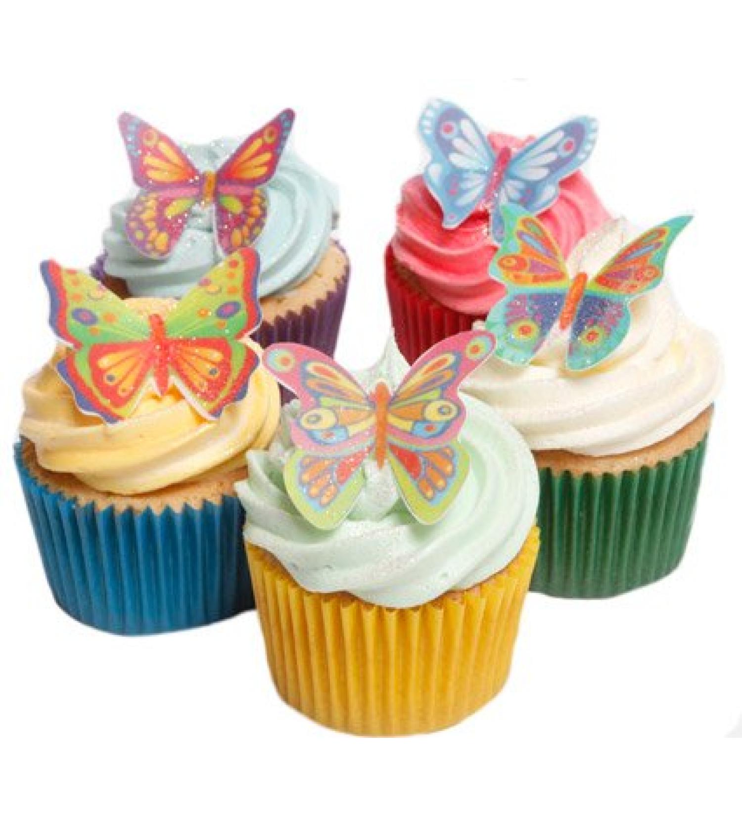 24 Beautiful Wafer Butterflies- Edible Unique & Gorgeous! - Buy Online on SooperMarket.com