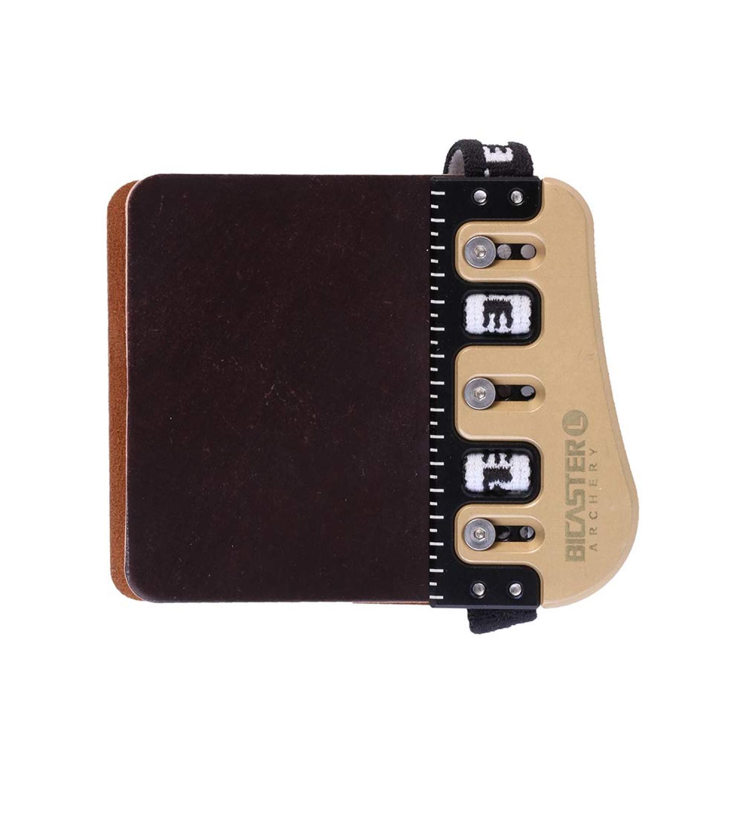 Bicaster Barebow Finger Tabs Cordovan Leather + Brass Finger Guards - RH Medium - Buy Online on SooperMarket.com