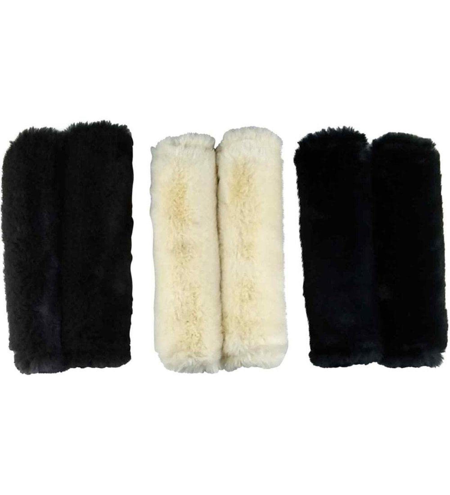 Cameo Equine Synthetic Fleece Cheekpieces - Keep Your Horse Focused Cream One Size - Buy Online on SooperMarket.com