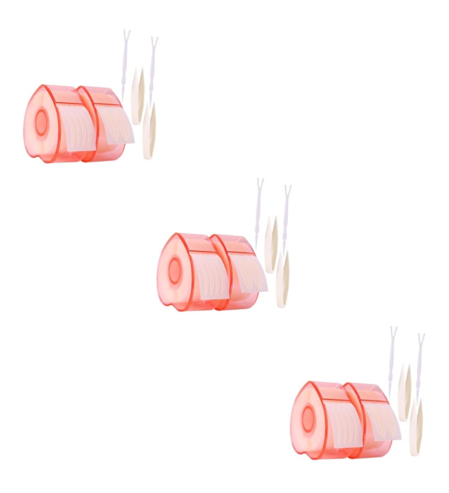 minkissy 6 Rolls Lace Double Eyelid Sticker Instant Eye Lift Strips for Women Eye Lift Tape for Droopy Lid Double Eyelid Tapes Stickers Eyelid Shadow Stickers Adhesive Strip With Hat Lifter - Buy Online on SooperMarket.com