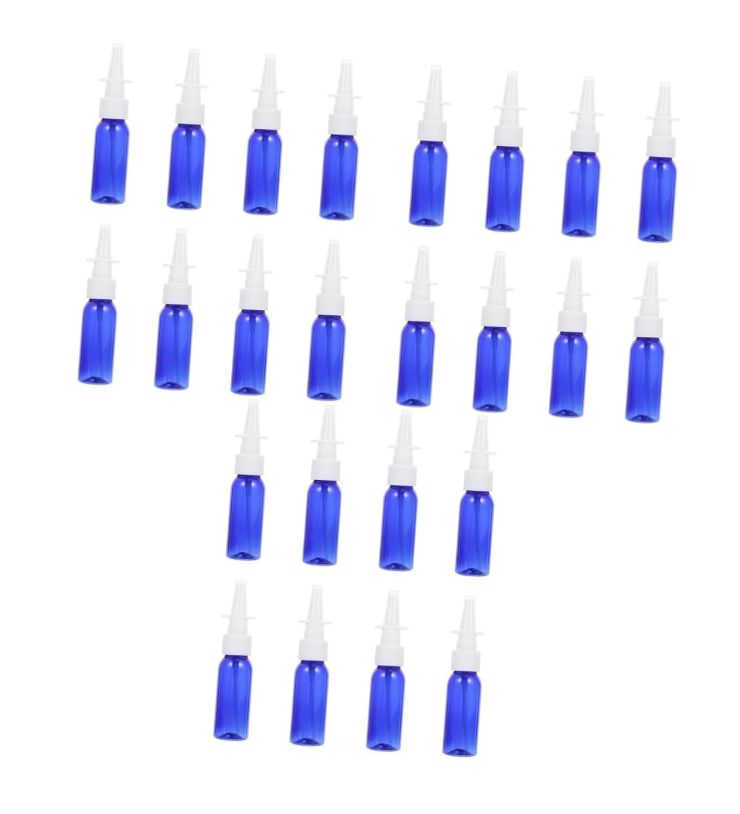 FOMIYES 24 Pcs Round Shoulder Nasal Spray Bottles - Travel Size Cosmetic Containers - Blue Pet - Set of 3 - Buy Online on SooperMarket.com