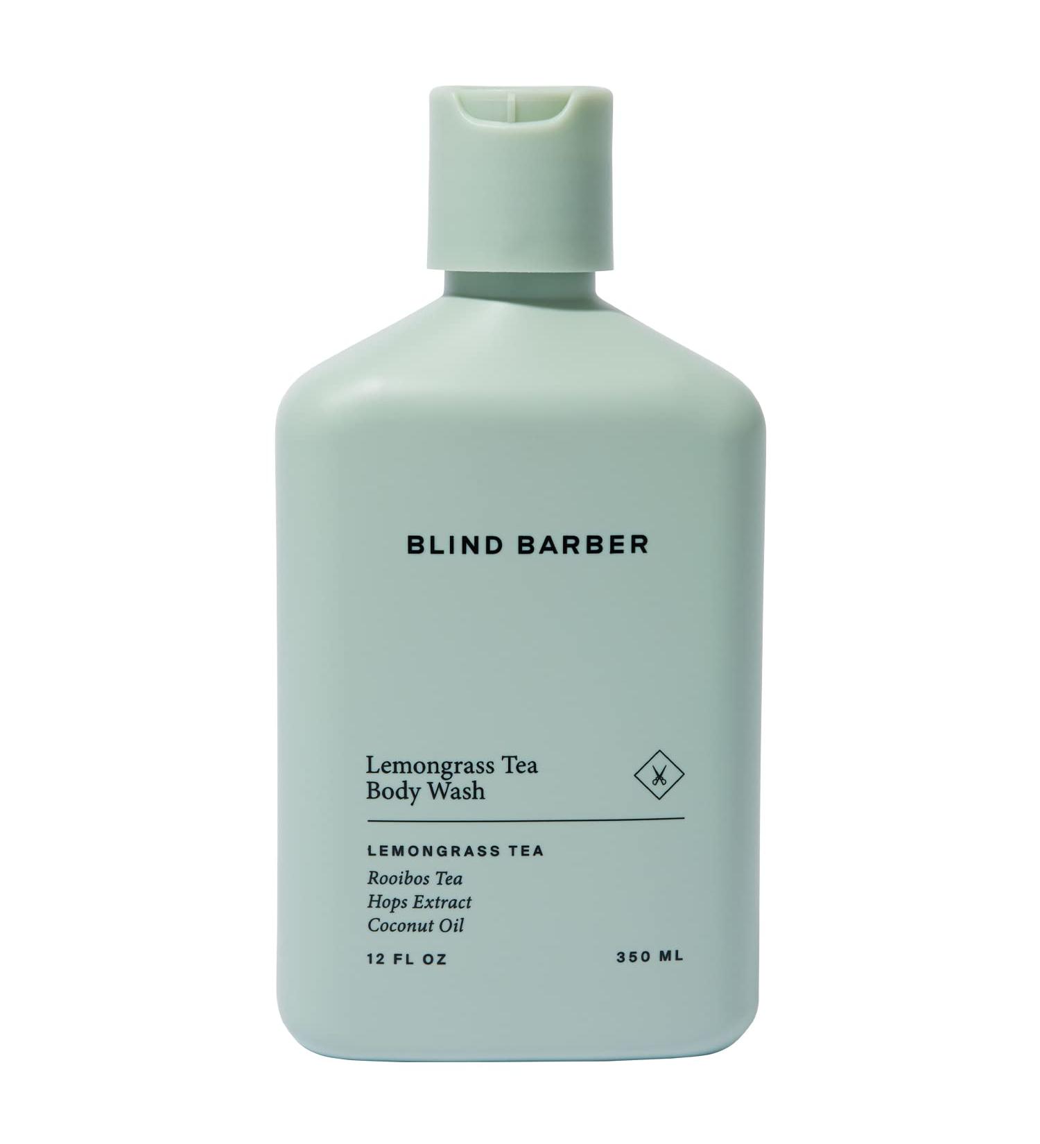 Blind Barber Lemongrass Tea Body Wash for Men - Sulfate-Free, Clean & Hydrating - 12oz - Buy Online on SooperMarket.com