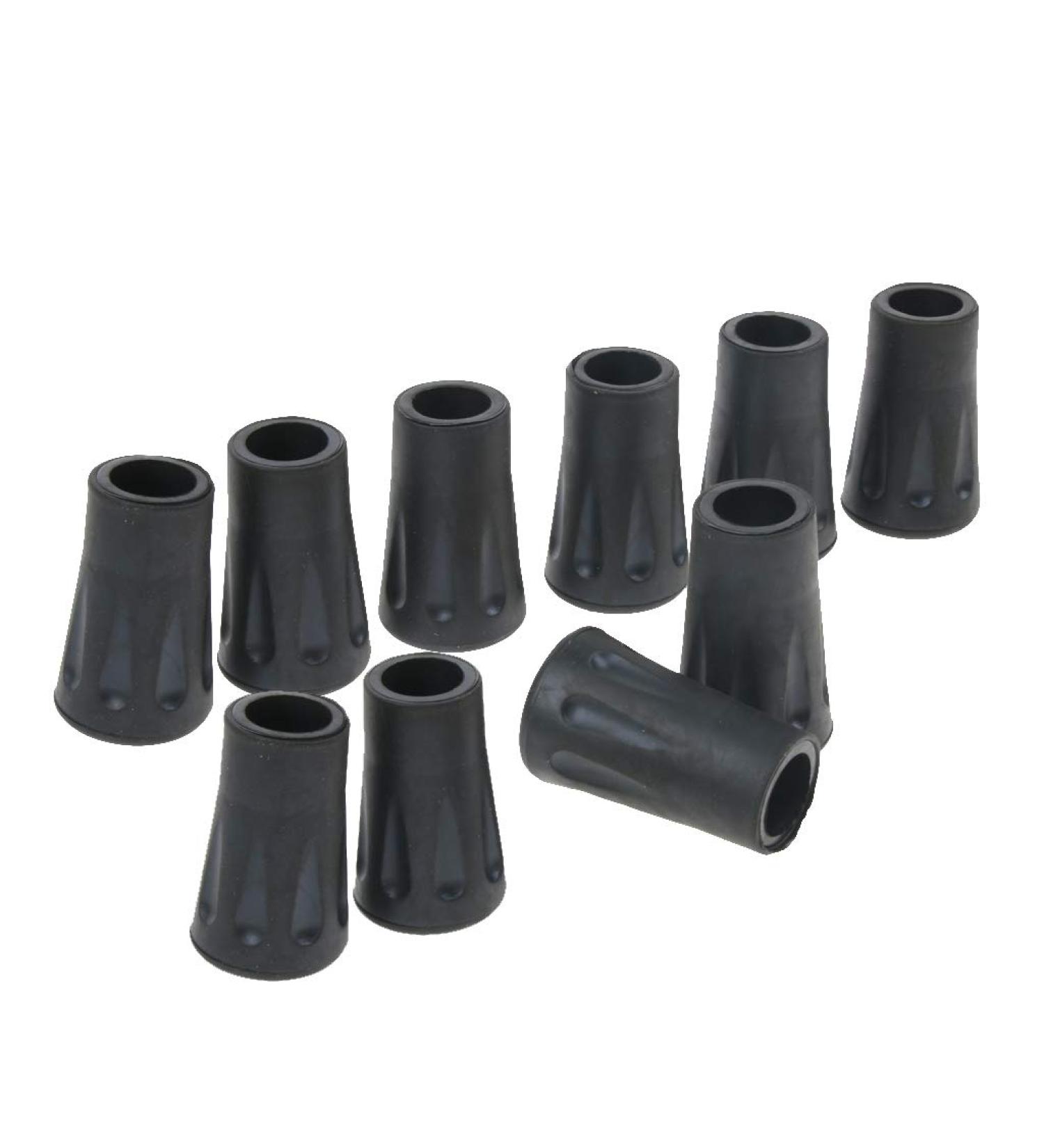 10x Black Rubber Cane Crutches 12mm - Buy Online on SooperMarket.com