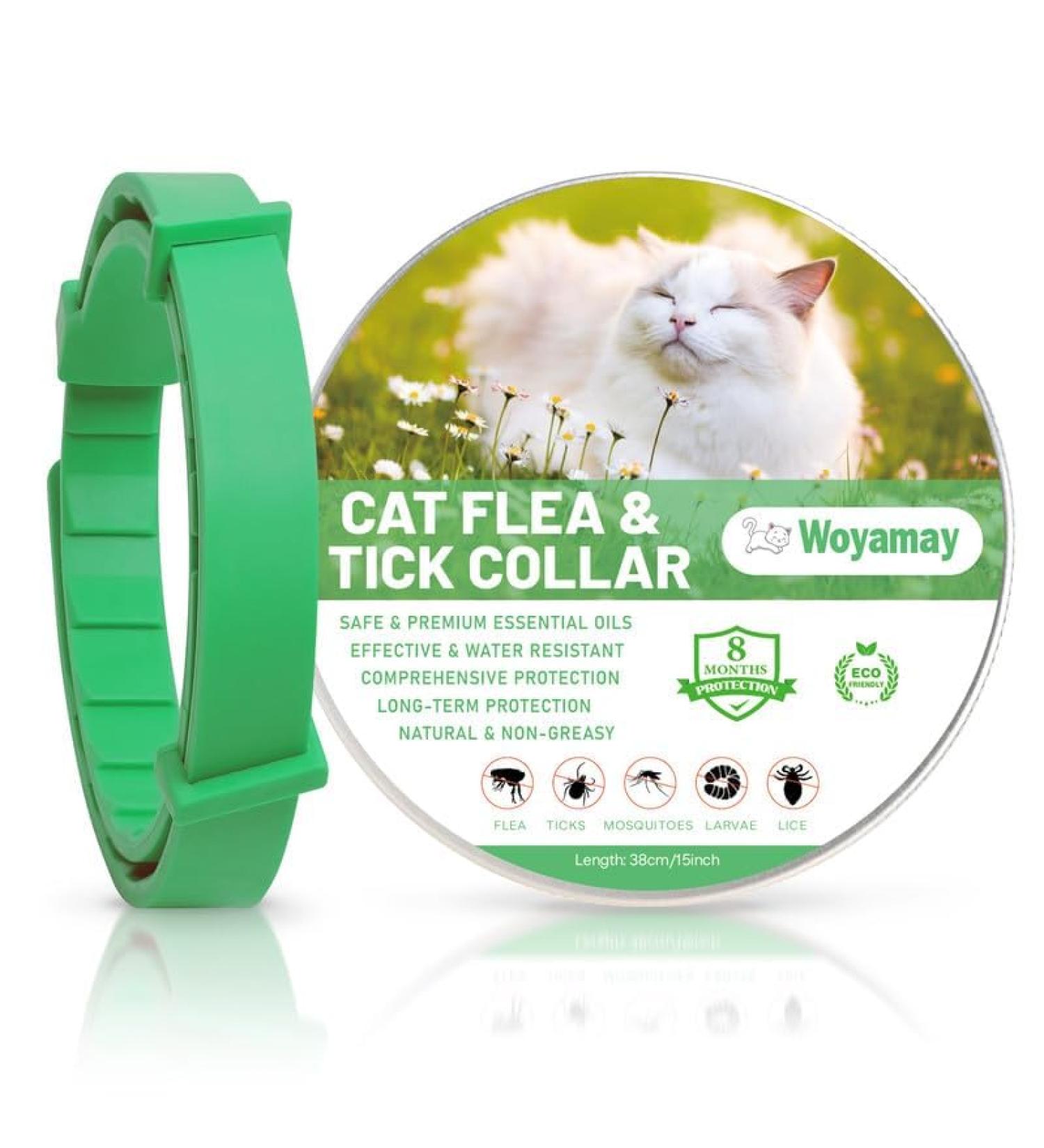 Cat Repellent Treatment Adjustable Cat Repellent Collars Natural Protection Repellent Collar for Cats Water Resistant Repellent Collar for Cats Small-Medium-Large Green 1pack - Buy Online on SooperMarket.com
