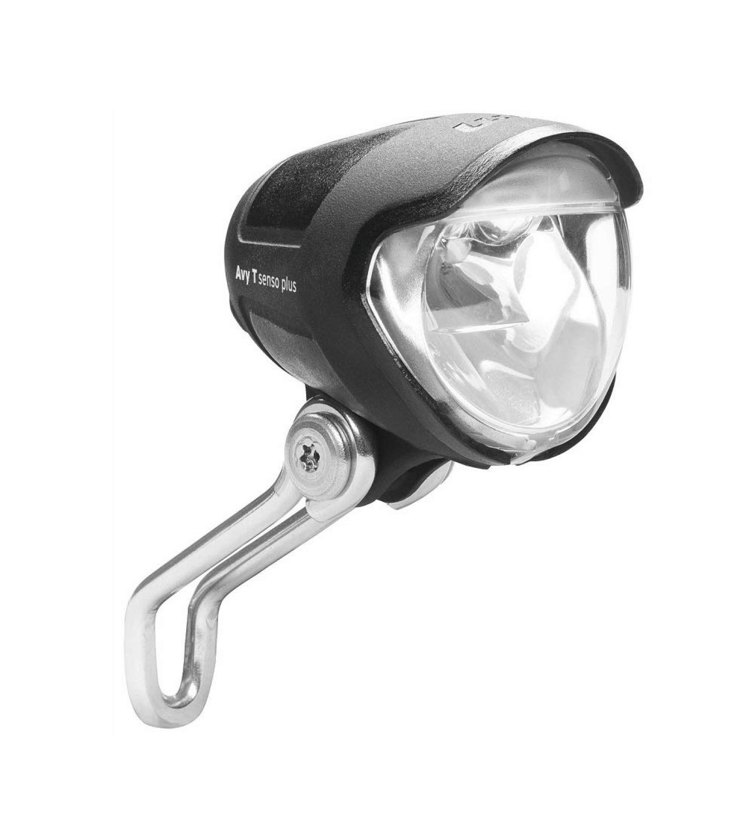 Busch & M ller LUMOTEC IQ Avy T Senso Plus Black LED Front Light - Premium Bicycle Lighting | International Shipping - Buy Online on SooperMarket.com