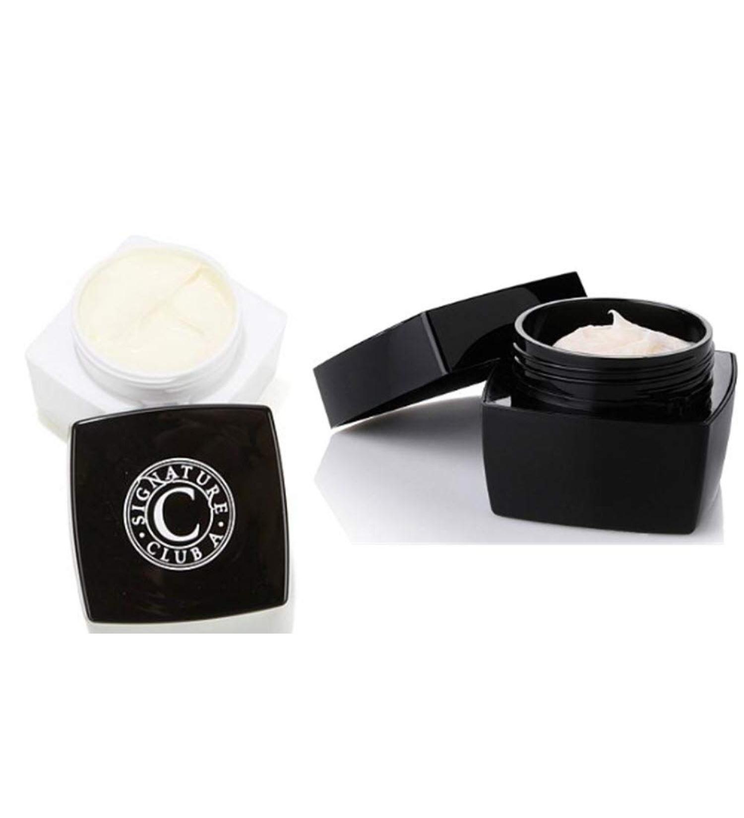 Signature Club A By Adrienne Double Hyaluronic 1000 an Ounce of Gold Volumizing Day Cream with SPF 30+ 1 Oz. & Rapid Transport C Infused Night Creme 1.7oz Bundle Full Sizes