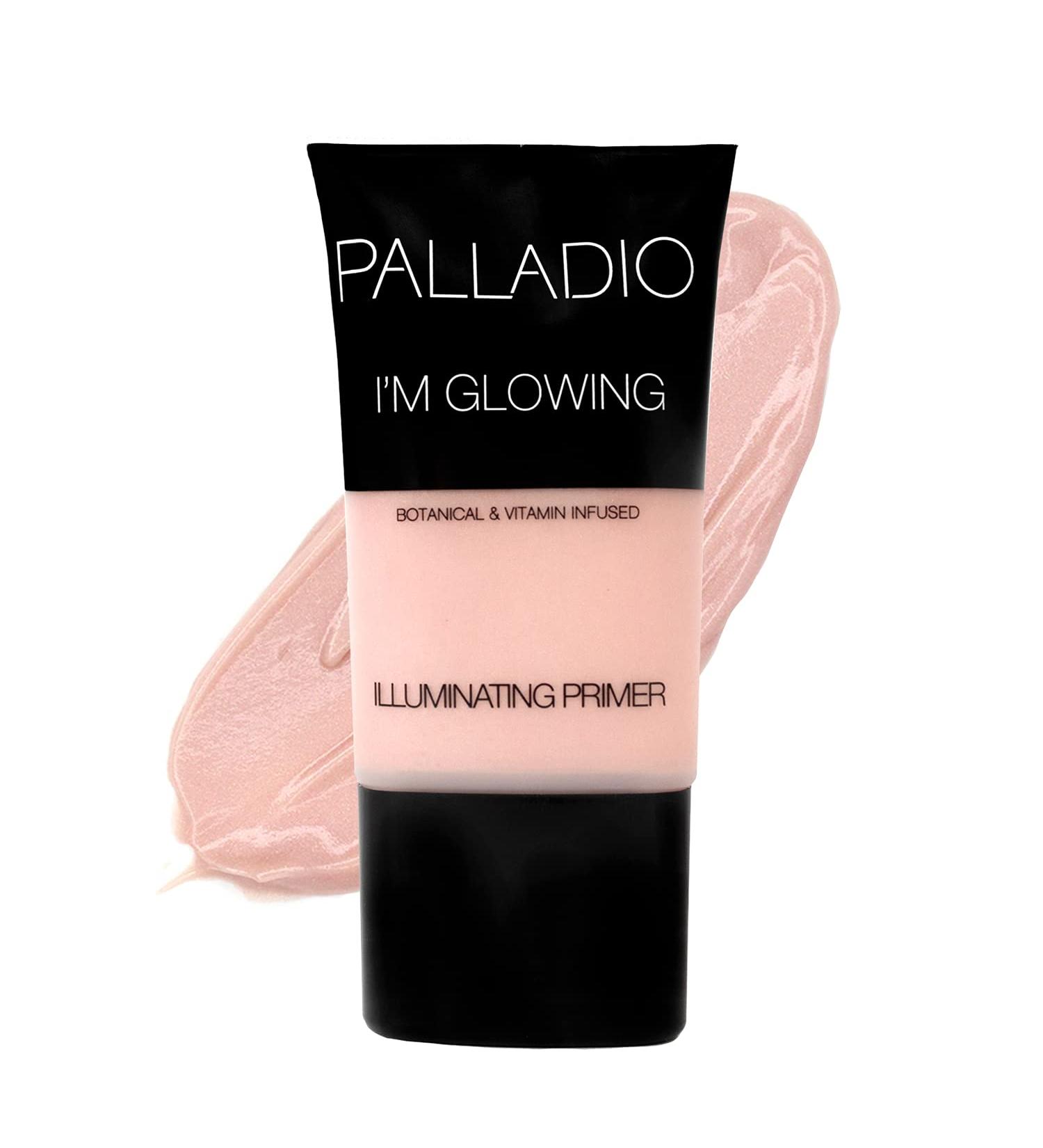 Palladio I'm Glowing Illuminating Primer - Pearly Pink Makeup Primer with Aloe Vera, Grape Seed Oil, and Green Tea. Brightens Complexion, Combats Wrinkles, Fine Lines & Pores - Buy Online on SooperMarket.com