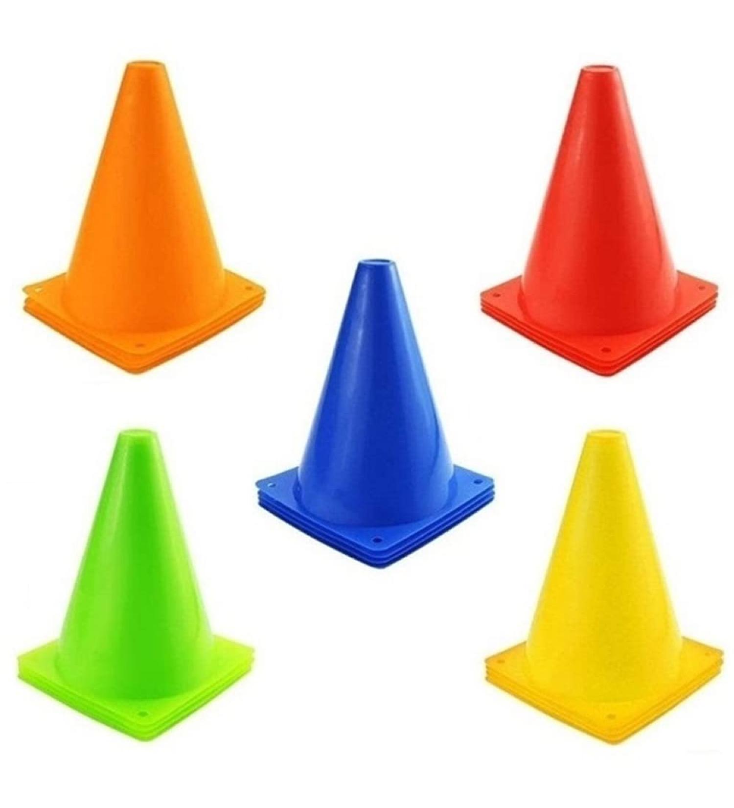 YOQXHY Soccer Cones (25 Pack) - 7 Inch Agility Training Sports Cones with Carry Bag - Ideal for Kids Football Basketball Drills - Field Markers in 5 Colors - Buy Online on SooperMarket.com