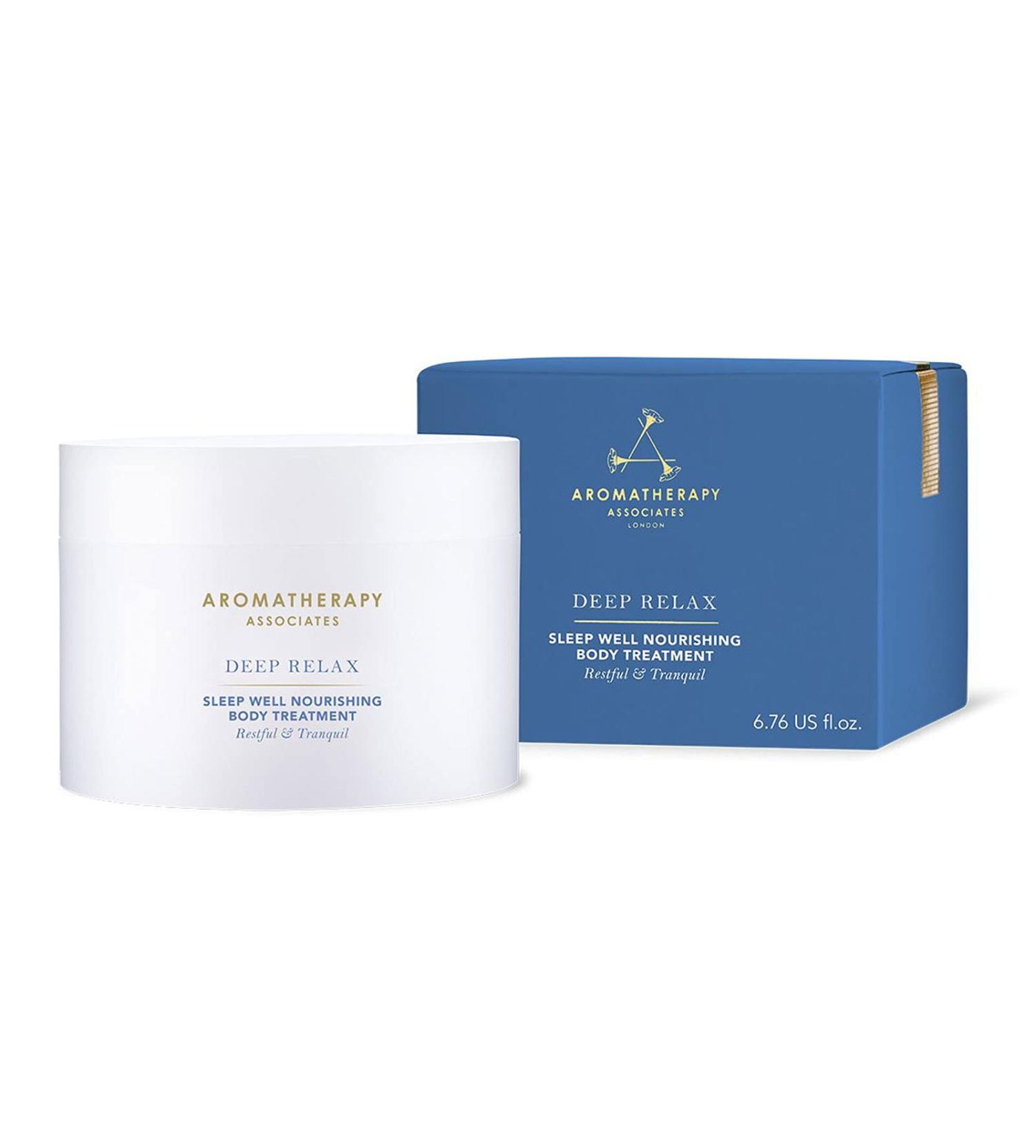 Buy Aromatherapy Associates Deep Relax Body Treatment | Nourishing Body Cream with Vetivert Chamomile & Sandalwood - Soothes & Moisturizes Skin (6.76 oz) | International Shipping Available - Buy Online on SooperMarket.com