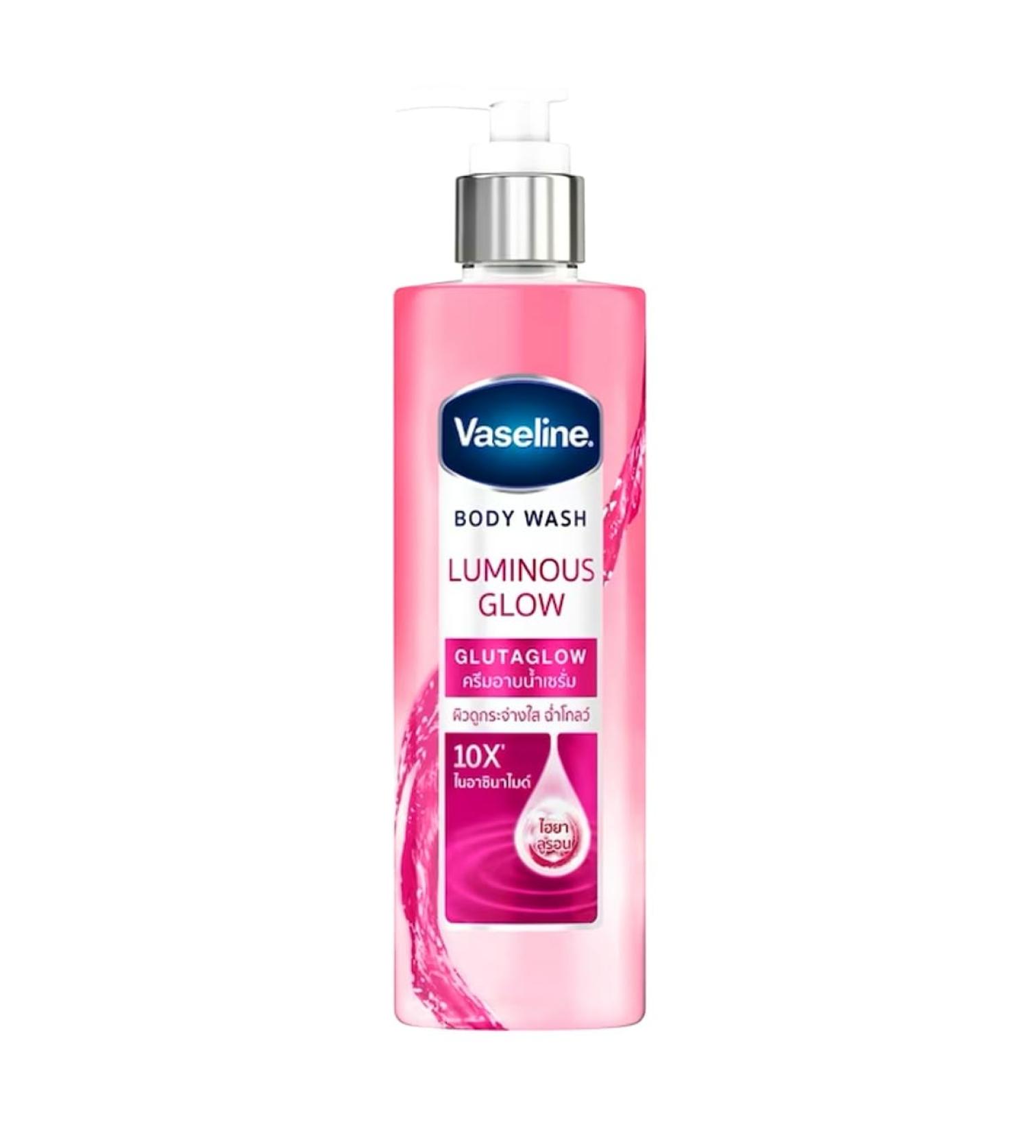 Vaseline Body Wash Luminous Glow - 10X Niacinamide & Hyaluronic Acid for Radiant Skin | Fruity Fragrance - 425ml International Shipping - Buy Online on SooperMarket.com