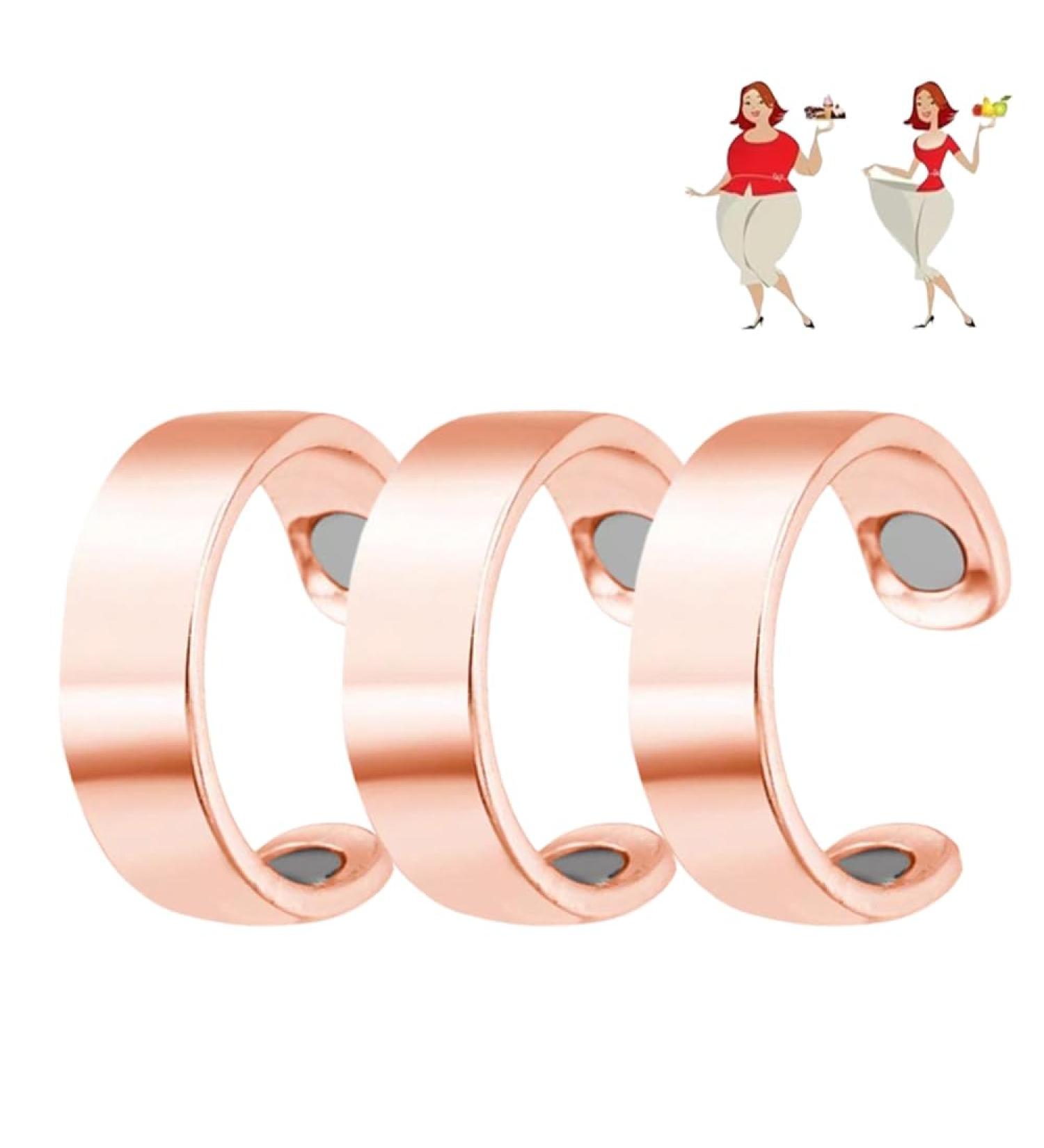Olux Ring - Magnetic Weight Loss Ring for Women and Men Acupressure Lymphatic Drainage Therapy (E) - Buy Online on SooperMarket.com