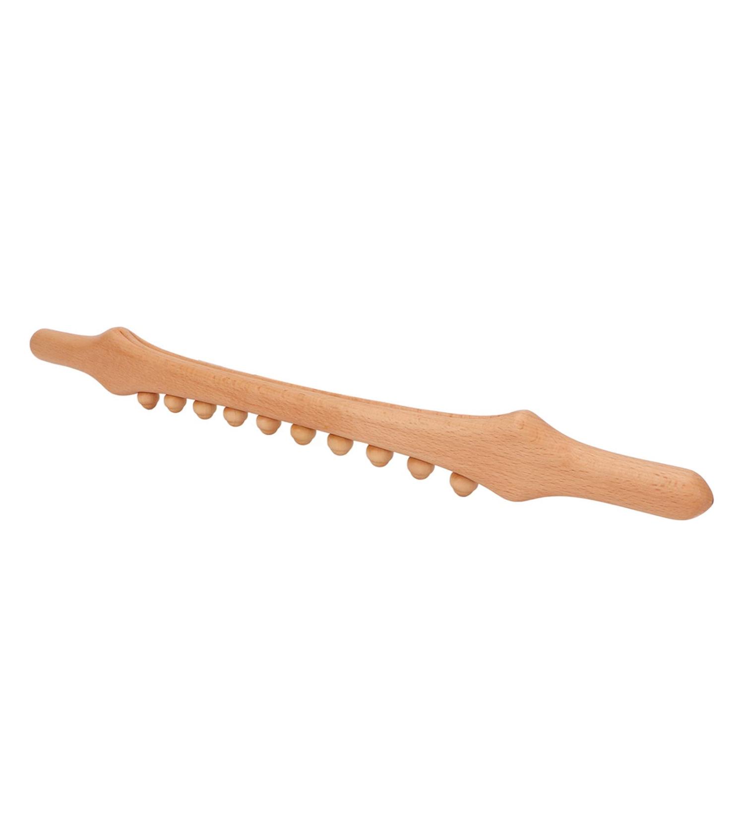 Wooden Gua Sha Tools & Pearl Massage Roll - Relieve Fatigue & Soothe Shoulders Neck Back | International Shipping - Buy Online on SooperMarket.com