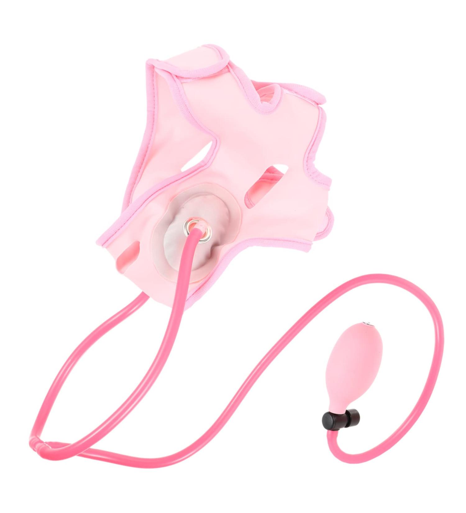 CANIGHT 1pc Inflatable Face Strap Face Strap Double Chin Face Lifting Strap Thin Face Strap Fabric Pink - Buy Online on SooperMarket.com