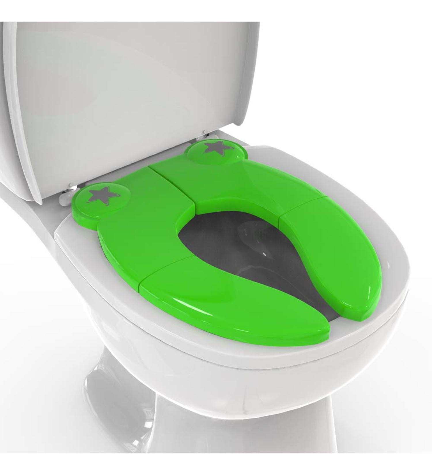 Mighty Clean Baby Folding Travel Potty Seat - Portable Non-Slip Toilet Training Seat for Toddlers with Reusable Travel Pouch - Buy Online on SooperMarket.com
