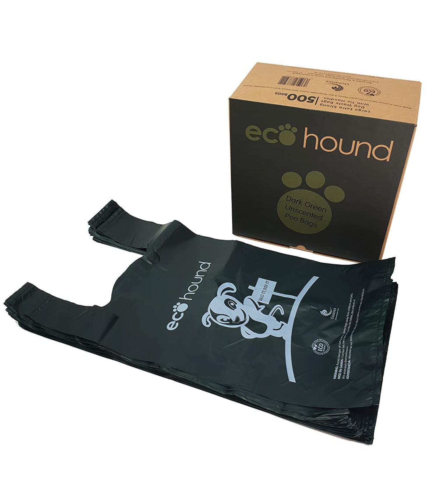 Ecohound Oceanex 500 Large Dog Waste Bags - Eco-Friendly Solution for Pet Waste Cleanup - Buy Online on SooperMarket.com
