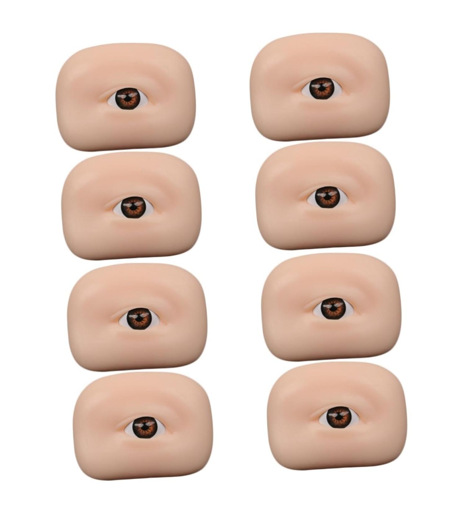 Baluue 8 Pcs Eye Practice Skin Eyebrow Makeup Board Eye Skin Practice Tool Makeup Eyeshadow - Buy Online on SooperMarket.com