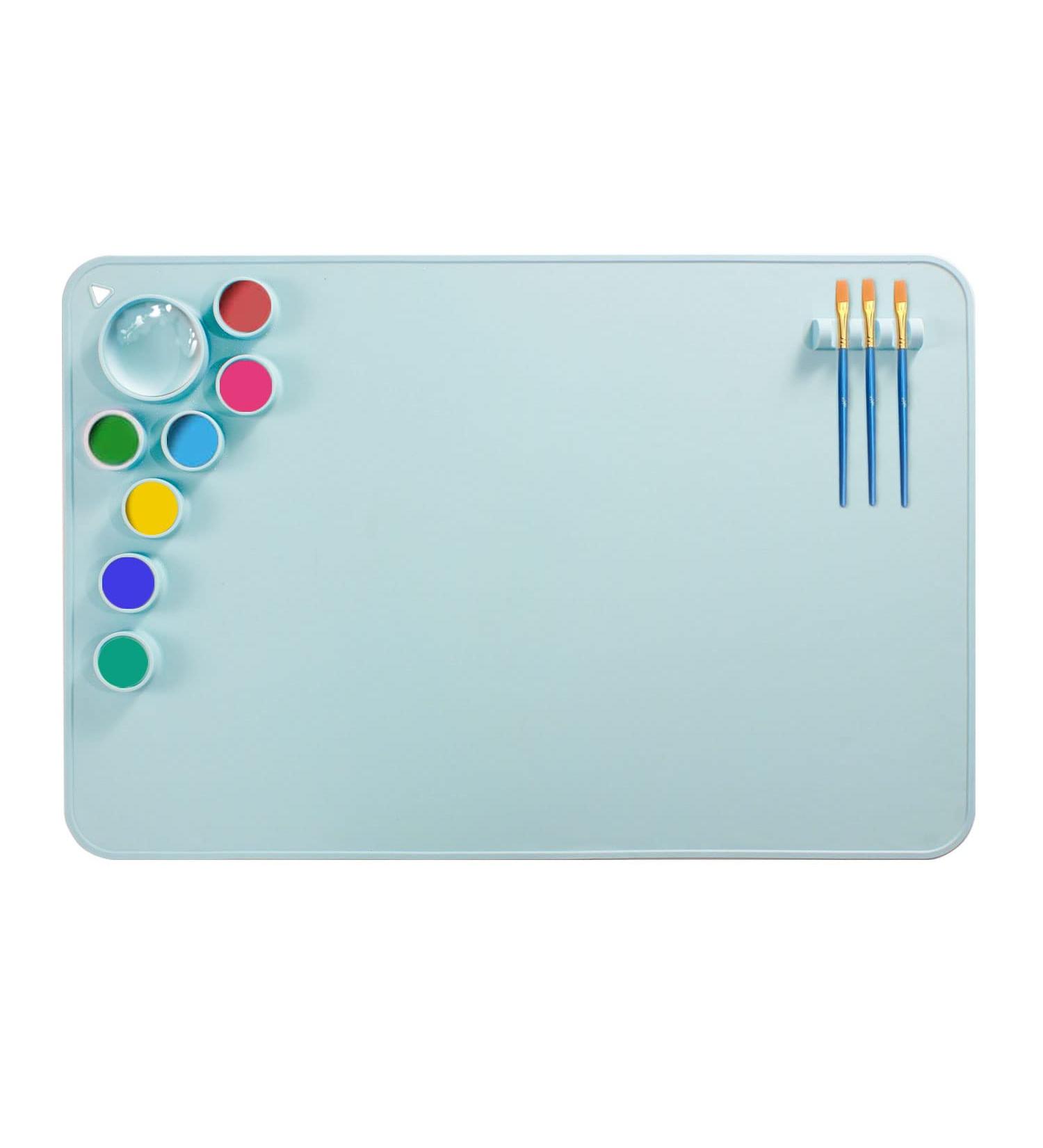 Large 24x16 Silicone Craft Mat for Resin Casting - Non Stick Heat-Resistant Pad for Art & Play Dough - Blue - Buy Online on SooperMarket.com