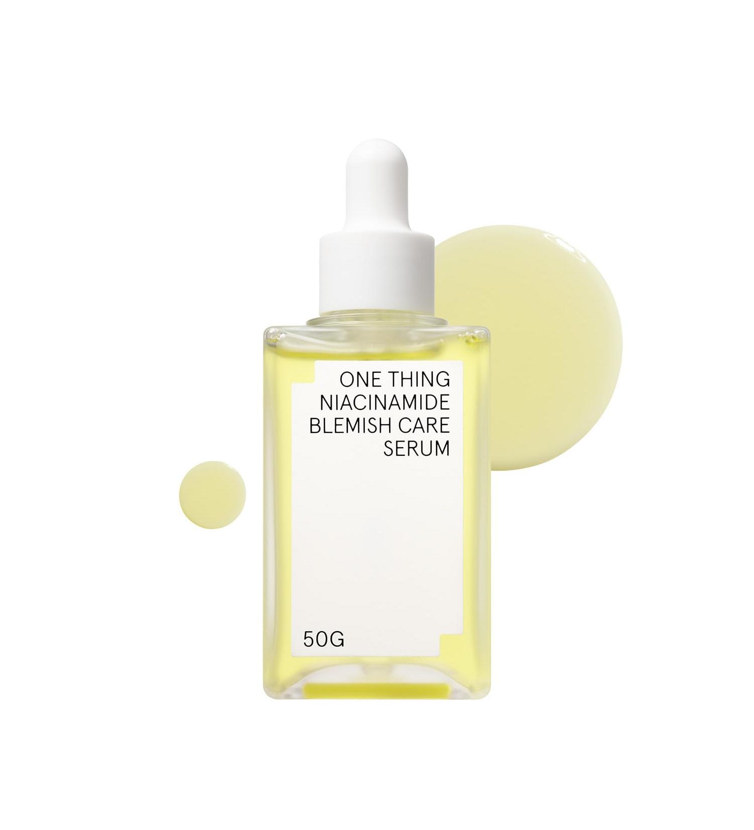 ONE THING Niacinamide Blemish Care Serum 1.76 Oz | Brightening Vitamin B3 Hydrating Serum for Dull Skin | Even Skin Tone Hyperpigmentation & Breakout Solution | Korean Skincare Essentials - Buy Online on SooperMarket.com