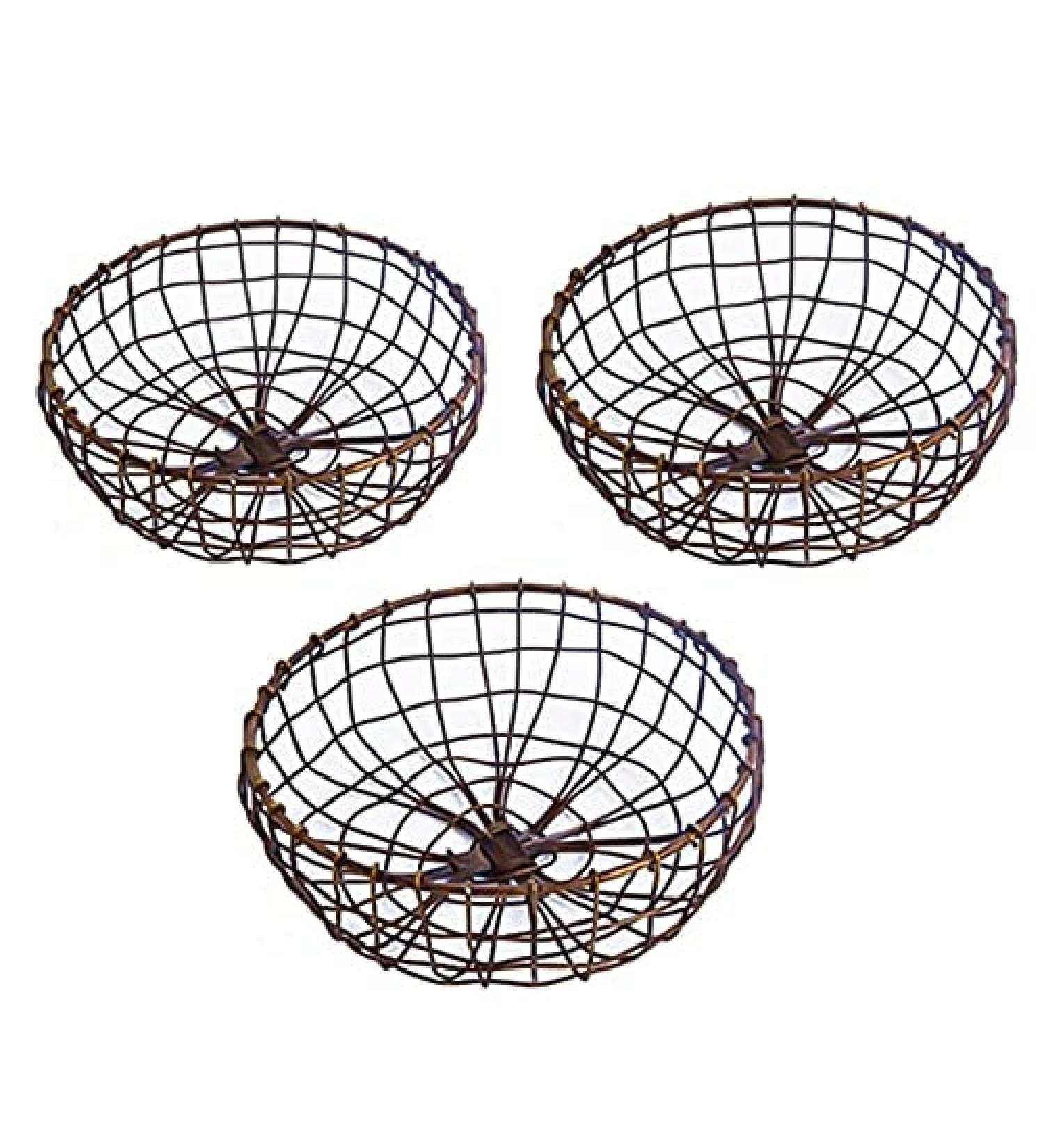 Fruit Basket Bowl Fruit Basket for Kitchen Countertop Metal Vegetable Storage Bowl Metal Mesh Wire Fruit Basket Fruit Bowls (Size : CH) - Buy Online on SooperMarket.com