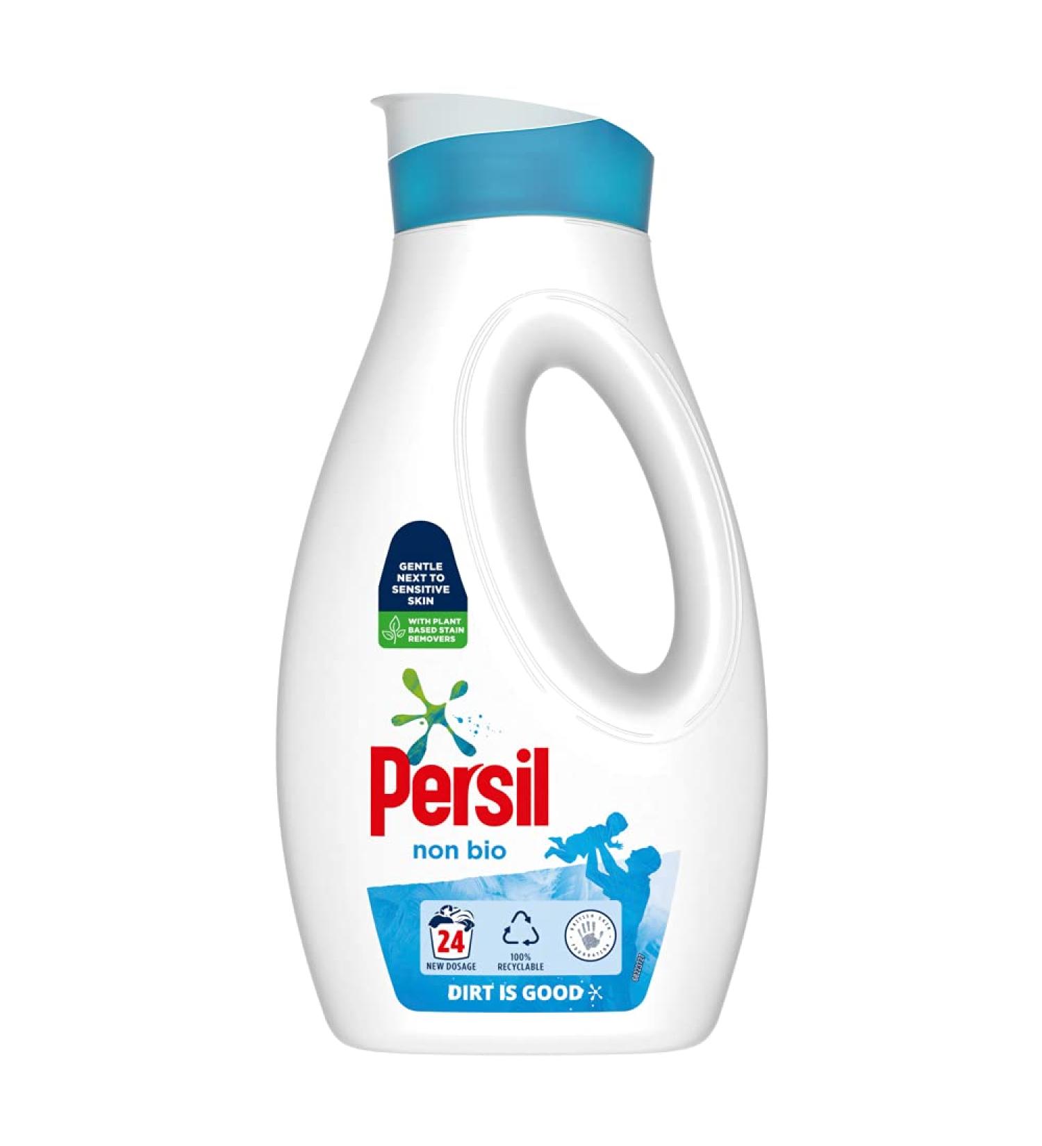 Persil Non Bio Laundry Washing Liquid Detergent 24 Washes 648ml 648 ml (Pack of 1) Non Bio Sensitive