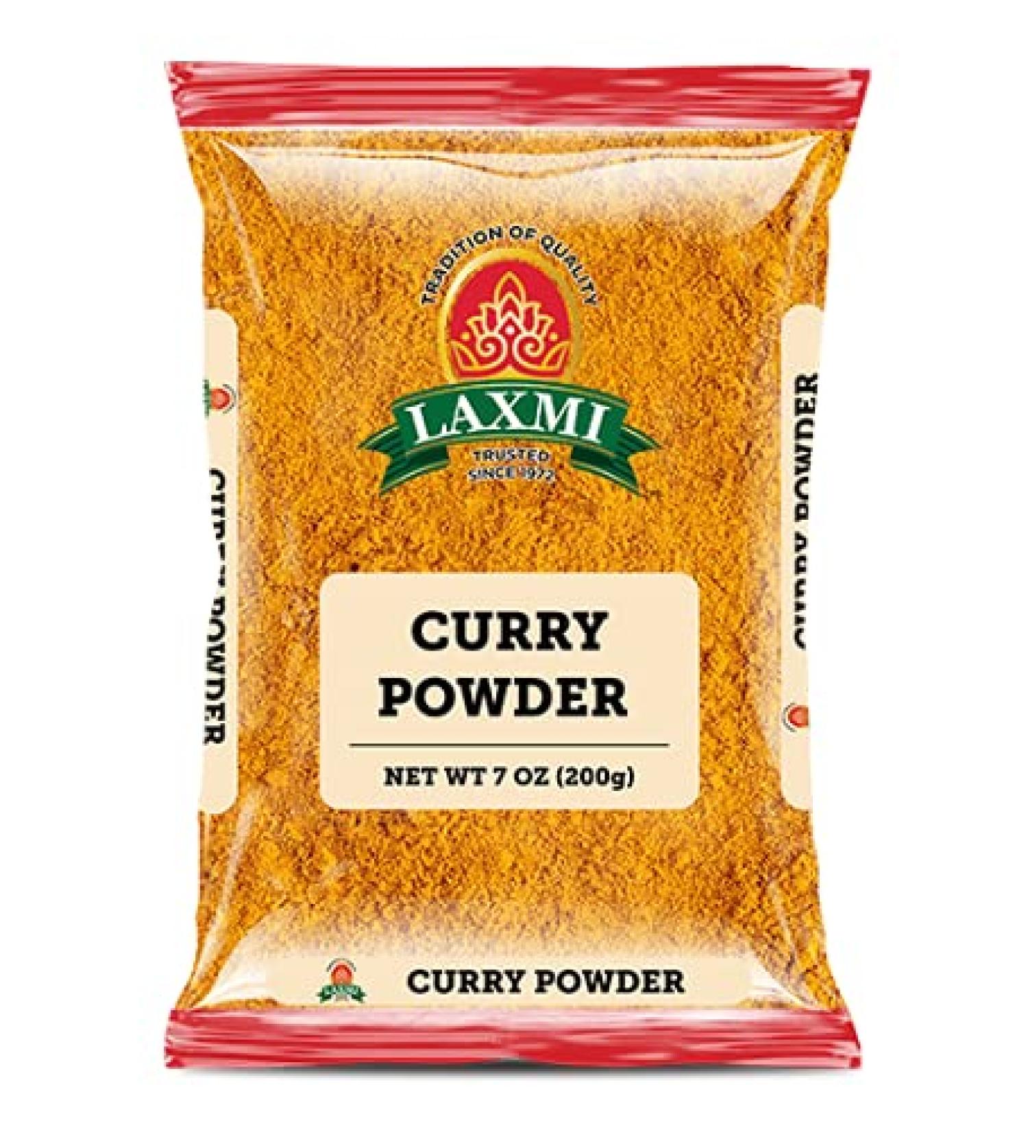 Laxmi Curry Powder - Authentic Indian Cooking Spices, 7oz (200g) - Buy Online on SooperMarket.com