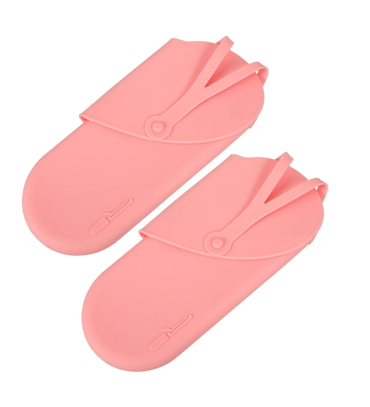 Healeved 2pcs Anti-scald Curling Iron Bag Hanging Storage Pouch Pink Storage Pouch - Buy Online on SooperMarket.com